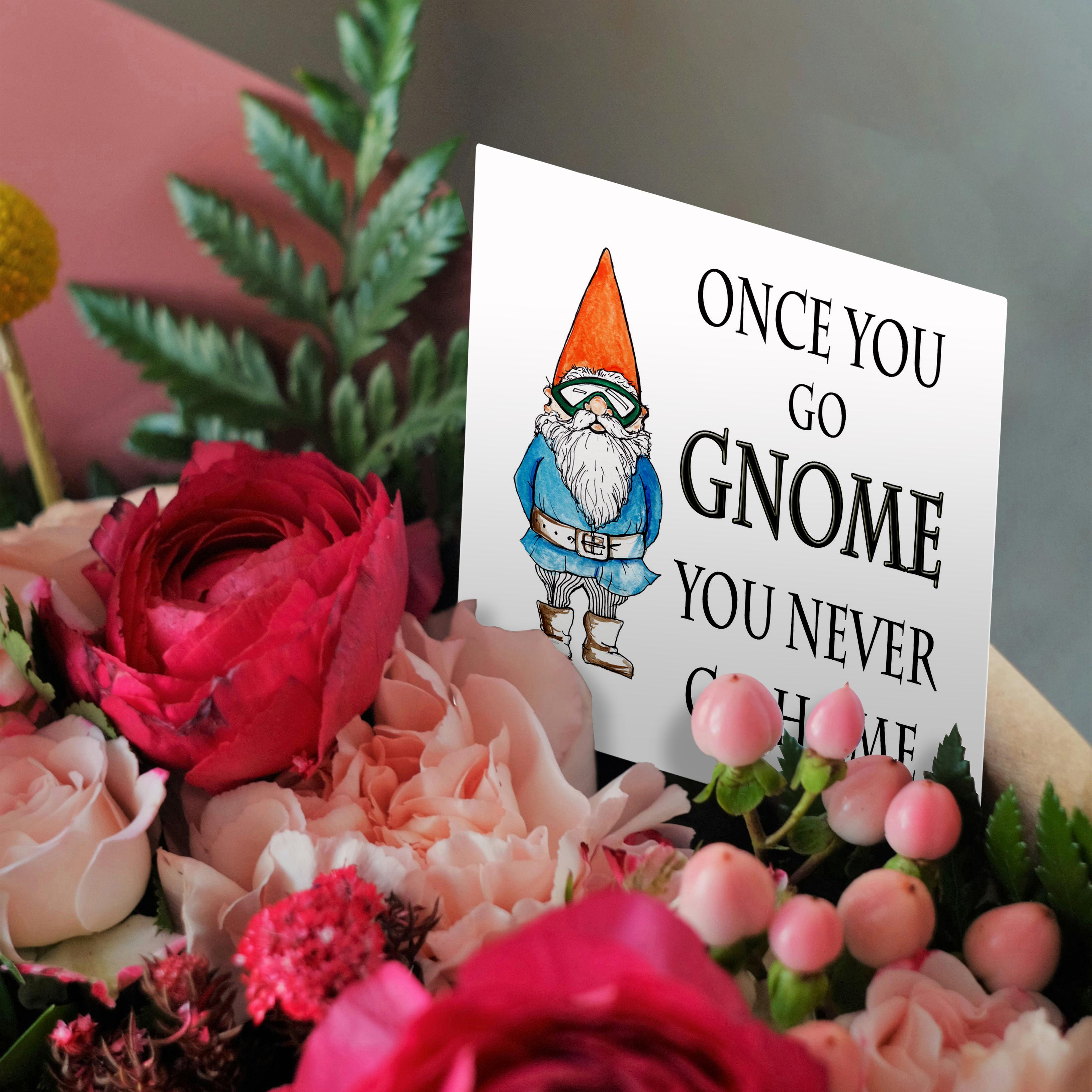 3dRose, Once you go gnome you never go home, Greeting Card - Picture 9 of 26