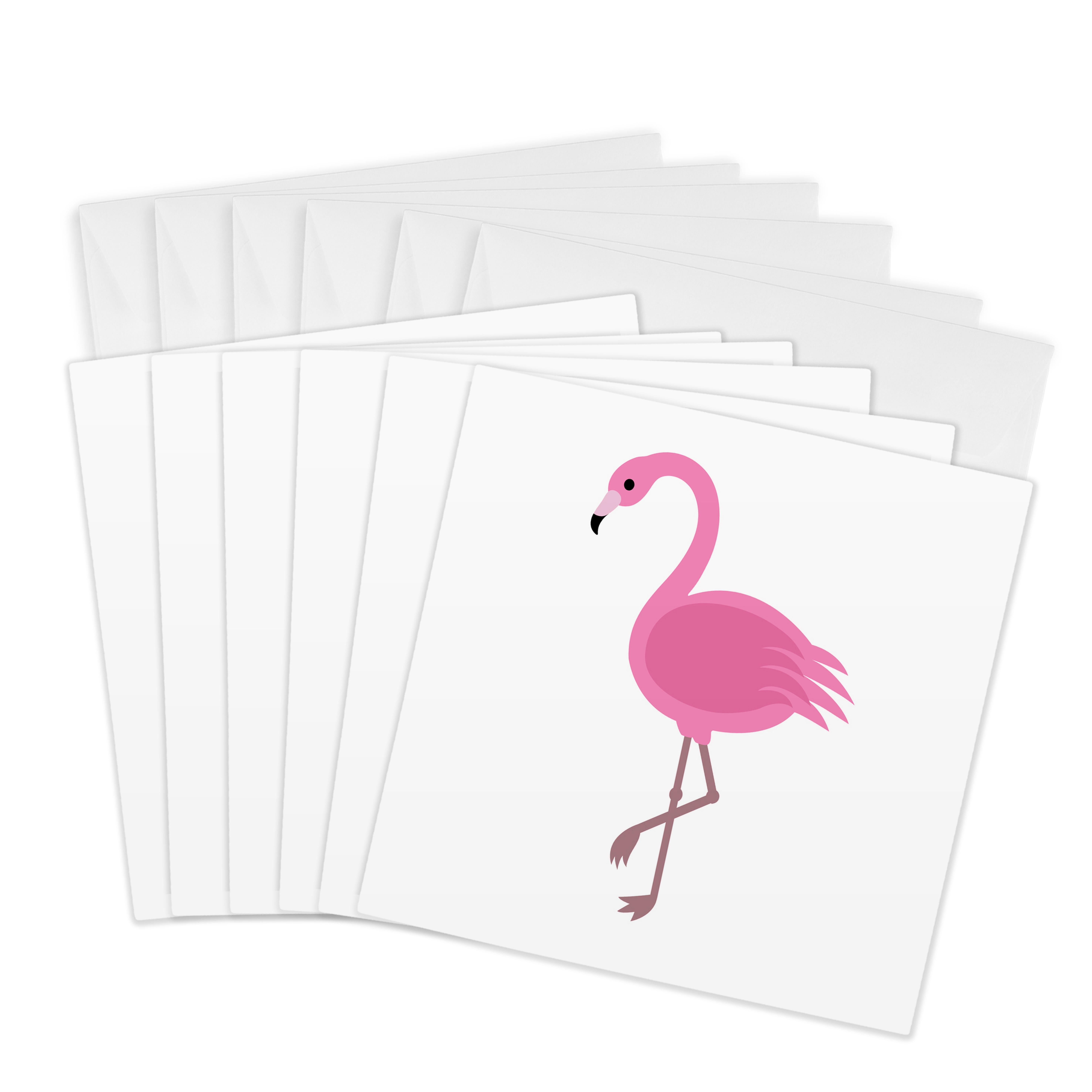 3dRose, Pink Flamingo, Greeting Card