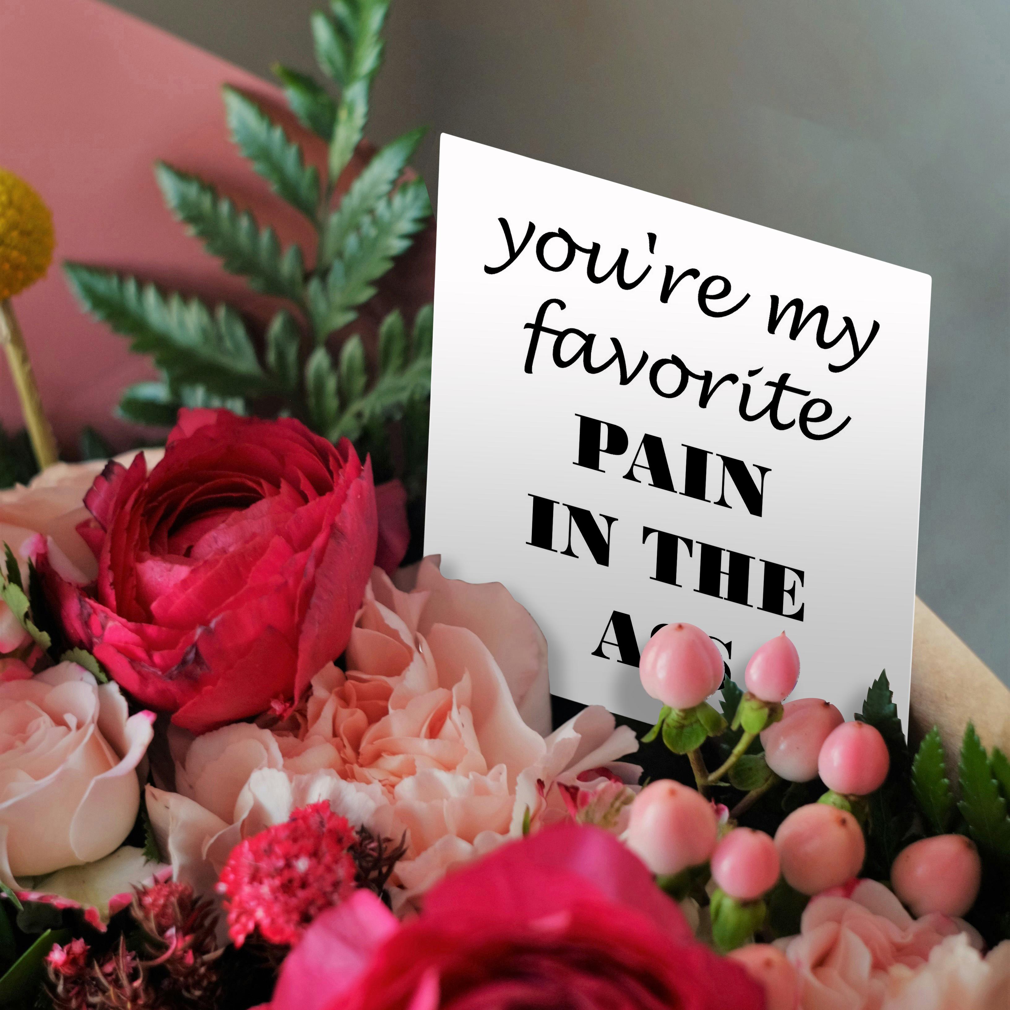 3dRose, Youre my favorite pain in the ass, Greeting Card - Picture 9 of 26