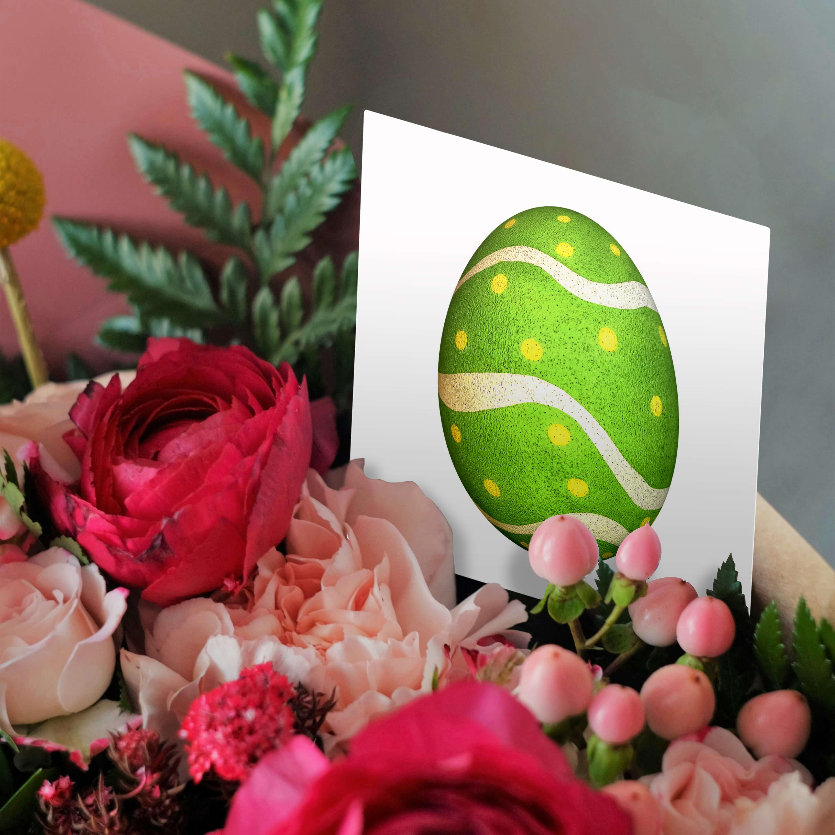3dRose, Dyed Spots Easter Egg, Greeting Card - Picture 9 of 26