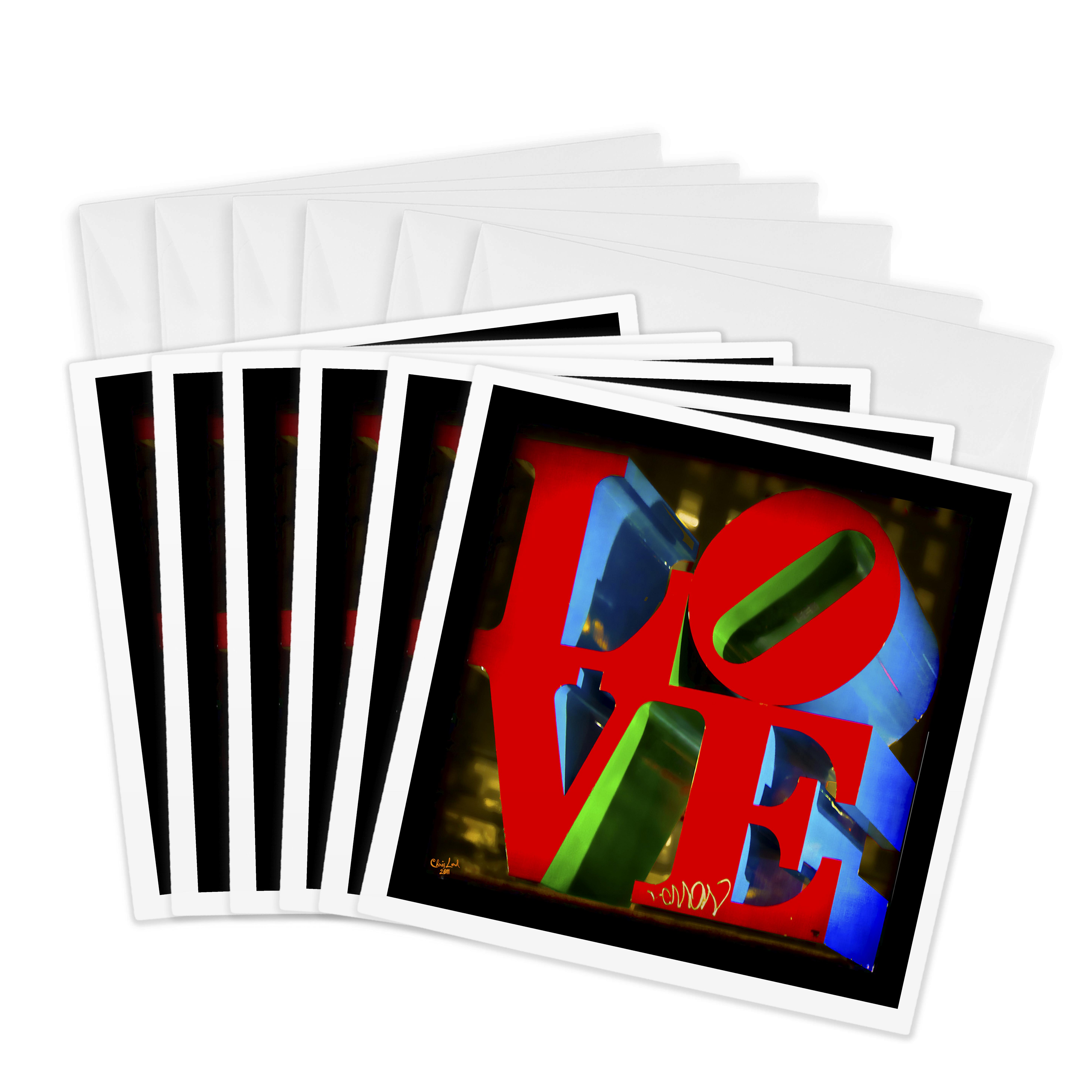 3dRose, Sculpture LOVE Philadelphia, Greeting Card - Bild 7 von 26