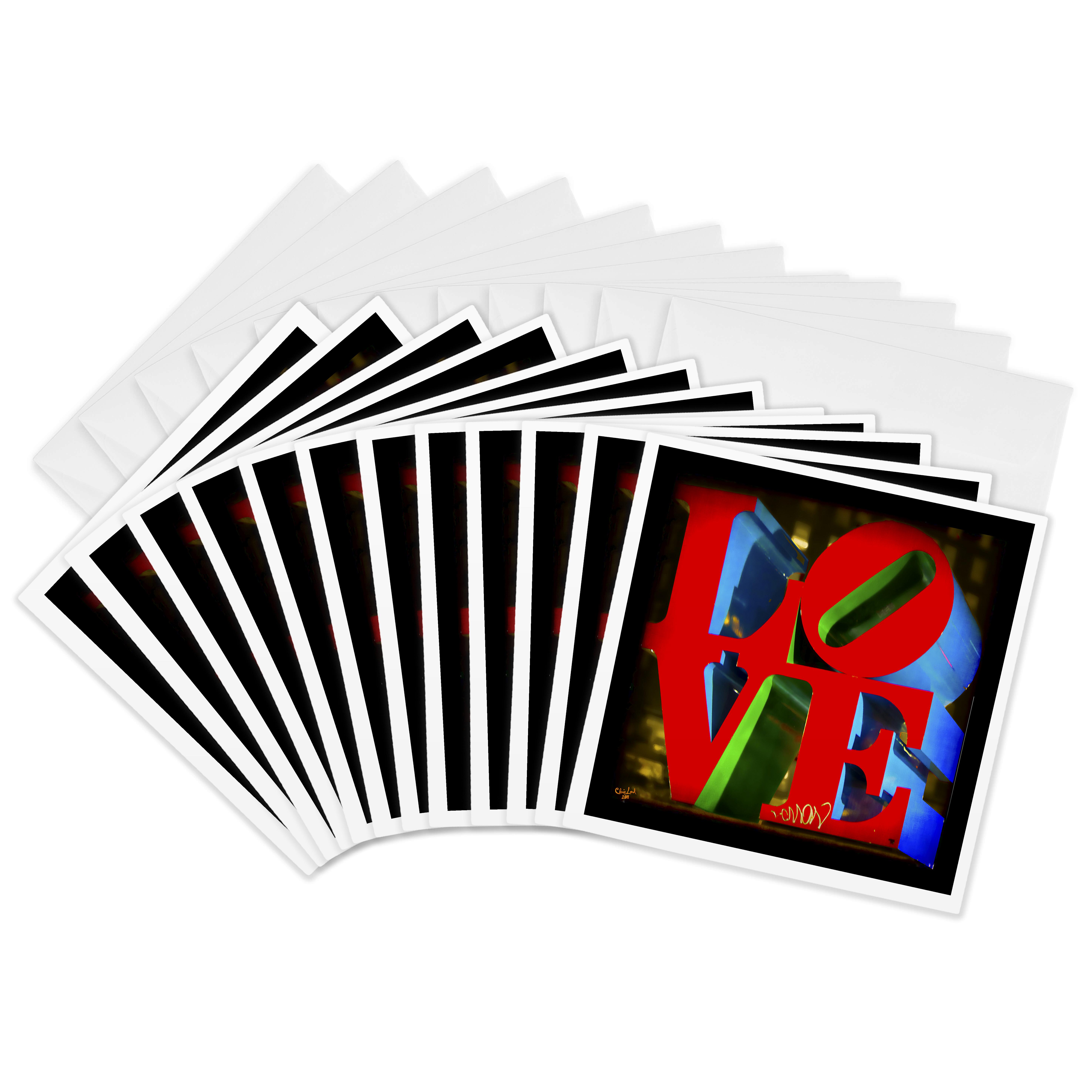3dRose, Sculpture LOVE Philadelphia, Greeting Card - Bild 14 von 26