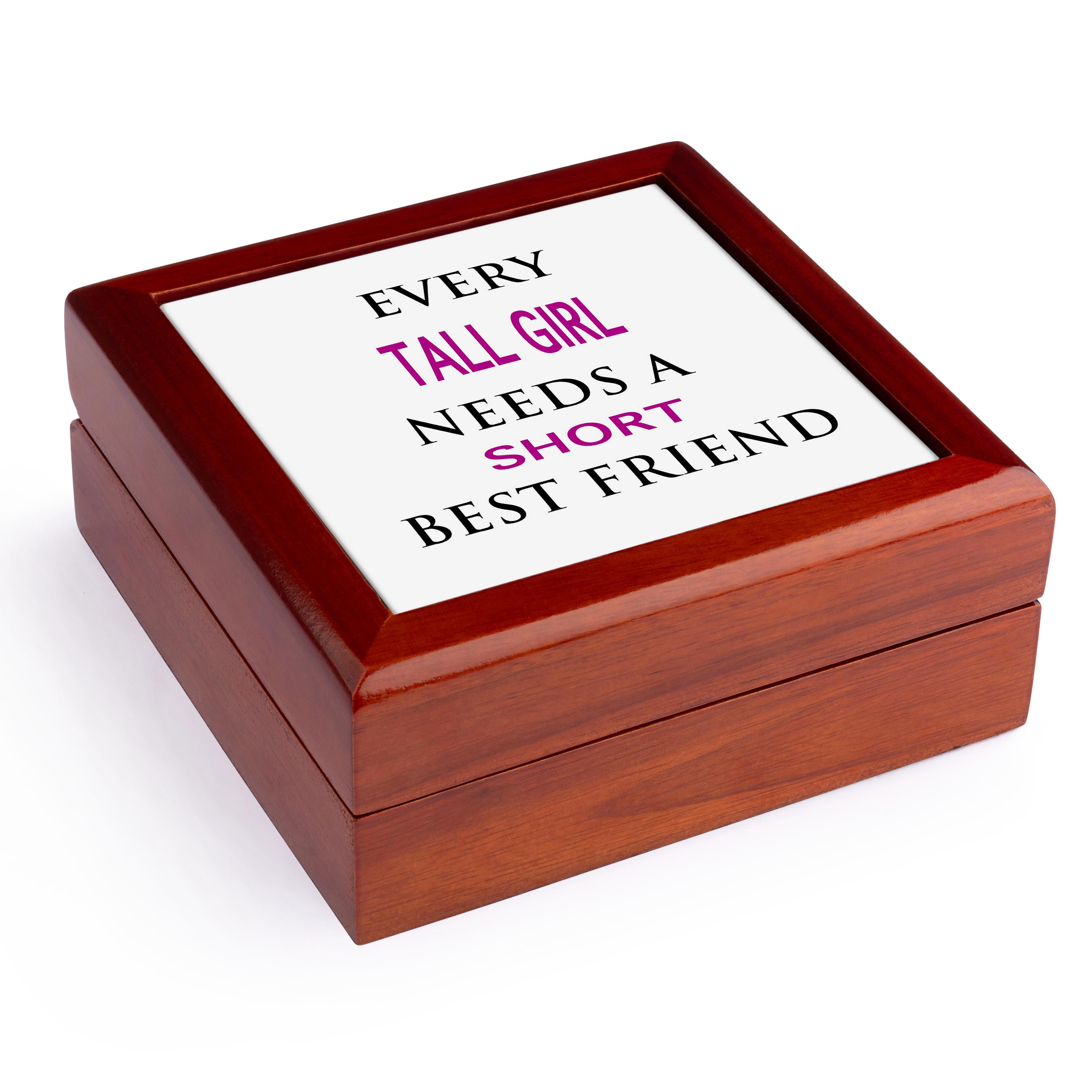 3dRose, EVERY TALL GIRL NEEDS A SHORT BEST FRIEND, Jewelry Box - Picture 9 of 16