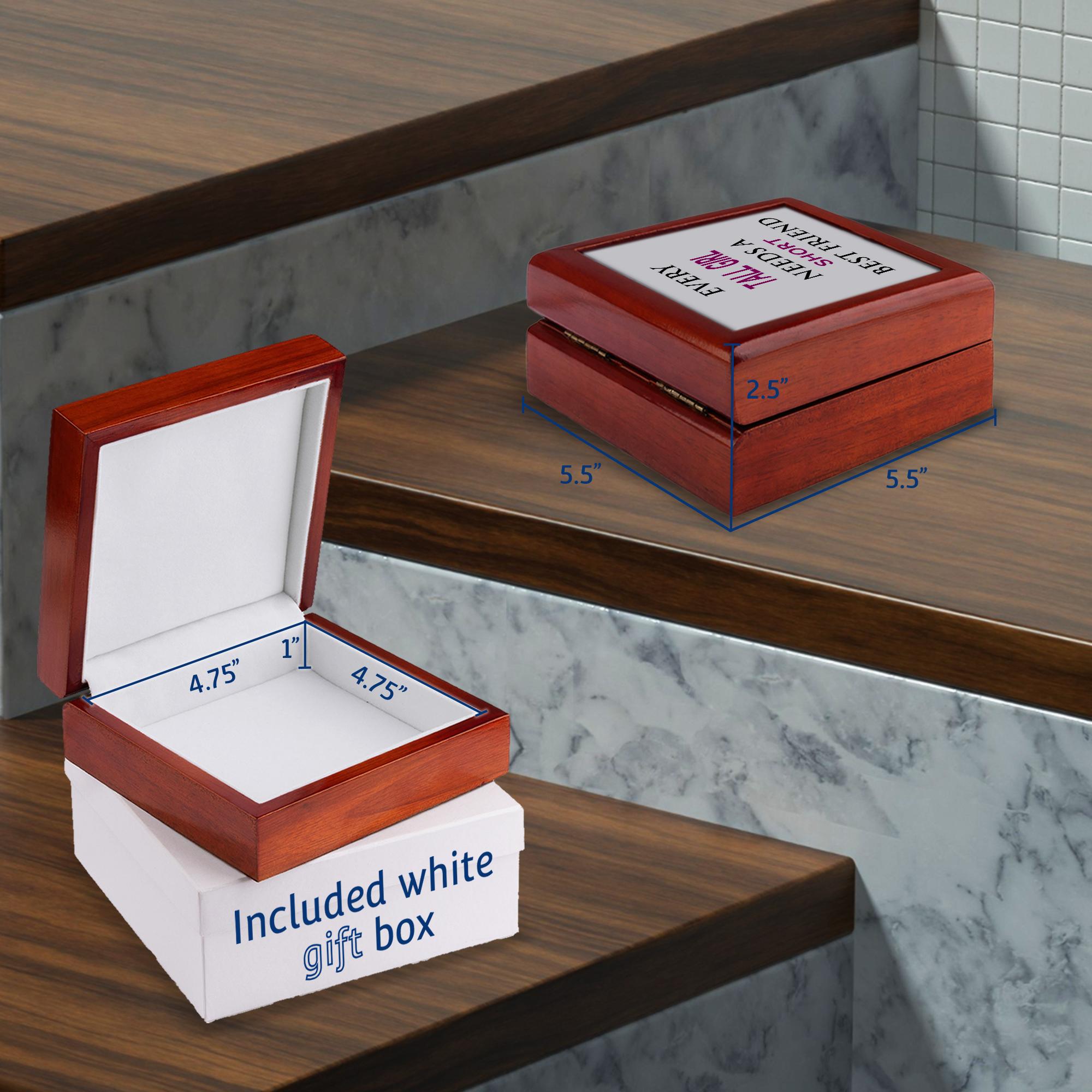 3dRose, EVERY TALL GIRL NEEDS A SHORT BEST FRIEND, Jewelry Box - Picture 13 of 16