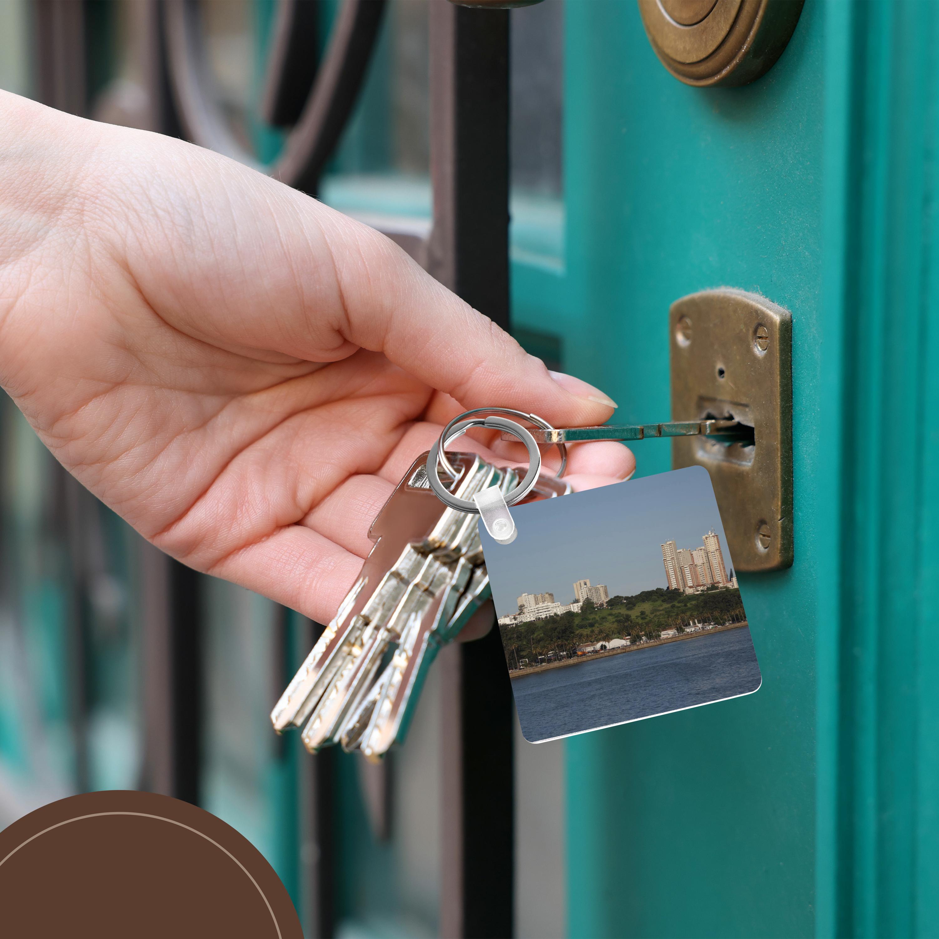 3dRose Key Chains Africa, Mozambique, Maputo. Indian Ocean - AF30 CMI0021 - Cindy Miller Hopkins (kc-132023-1)