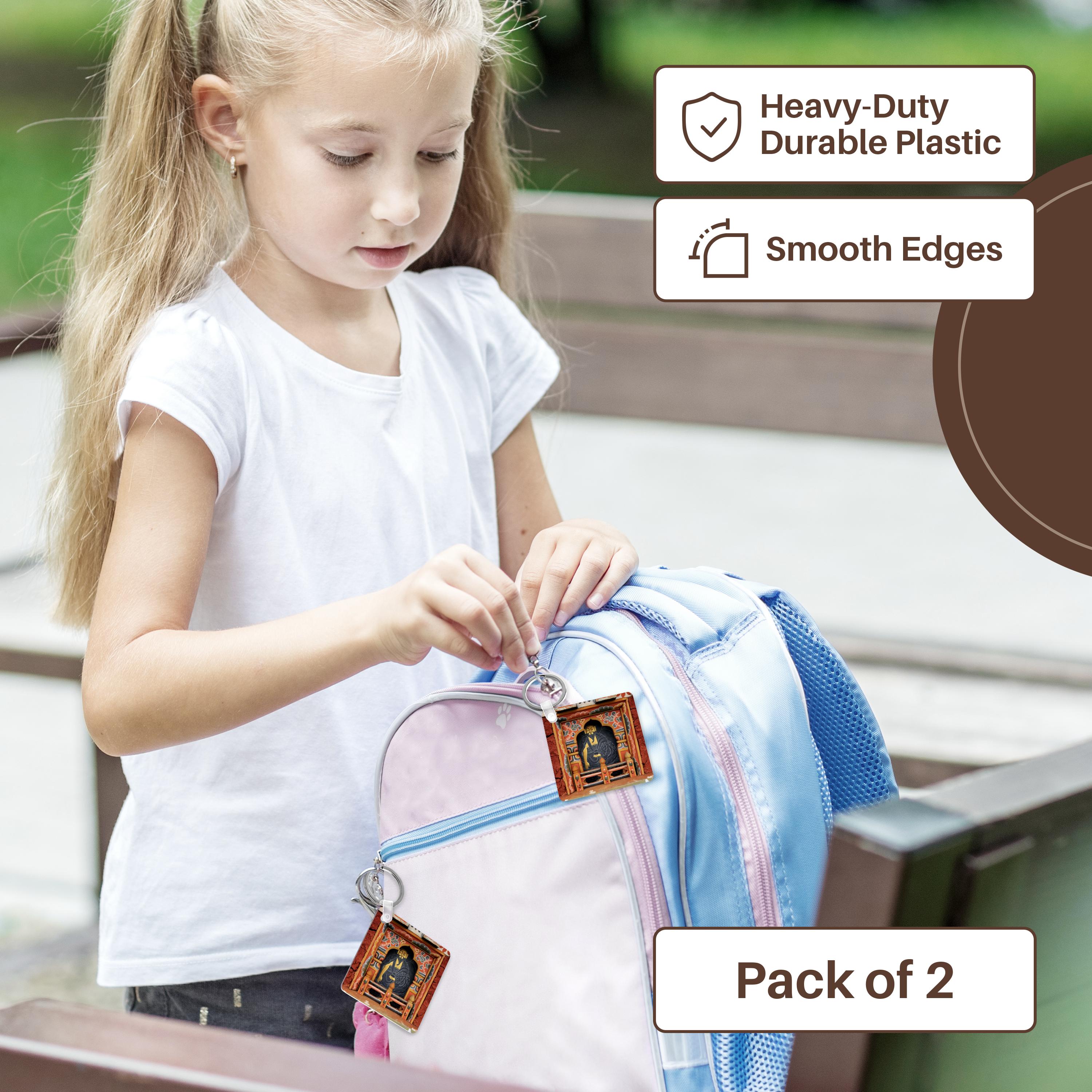 3dRose Key Chains Bhutan, Thimphu, Chorten at Dochula Pass - AS04 KWI0038 - Kymri Wilt (kc-132321-1)