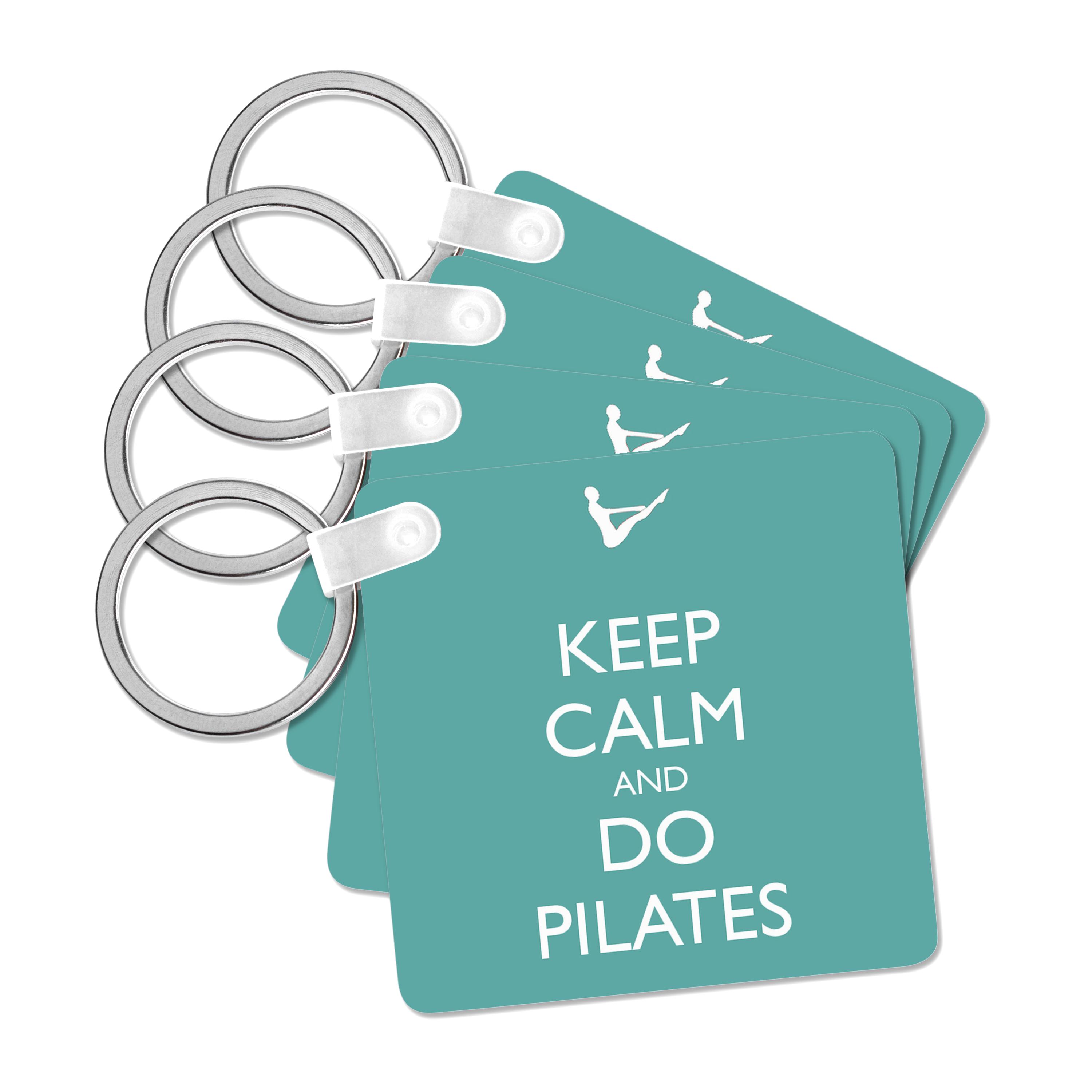 3dRose, Keep calm and do pilates, Key Chain
