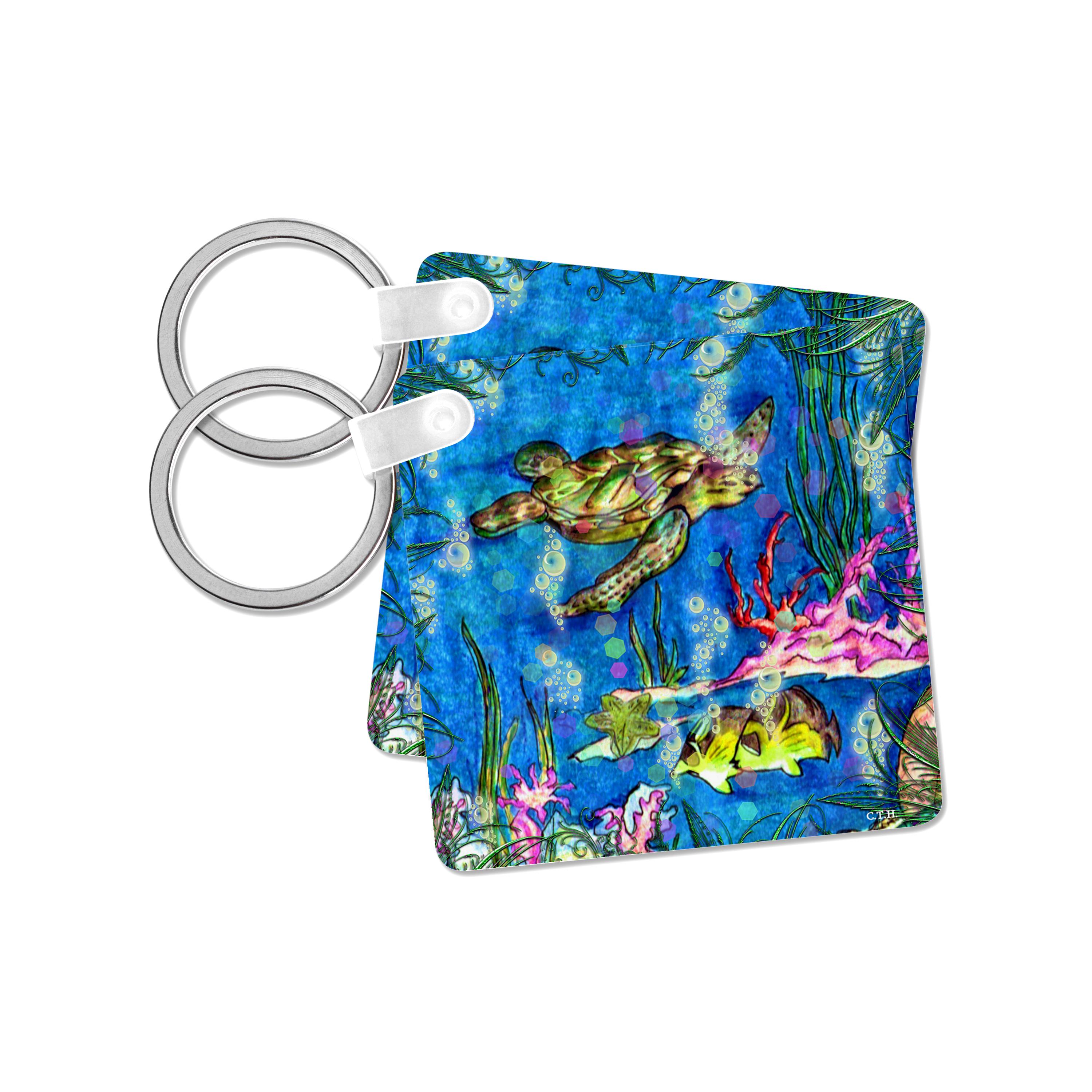Key Chain - Sea Turtle Dreams Thorrington Haggerty Other Spirit Beauties