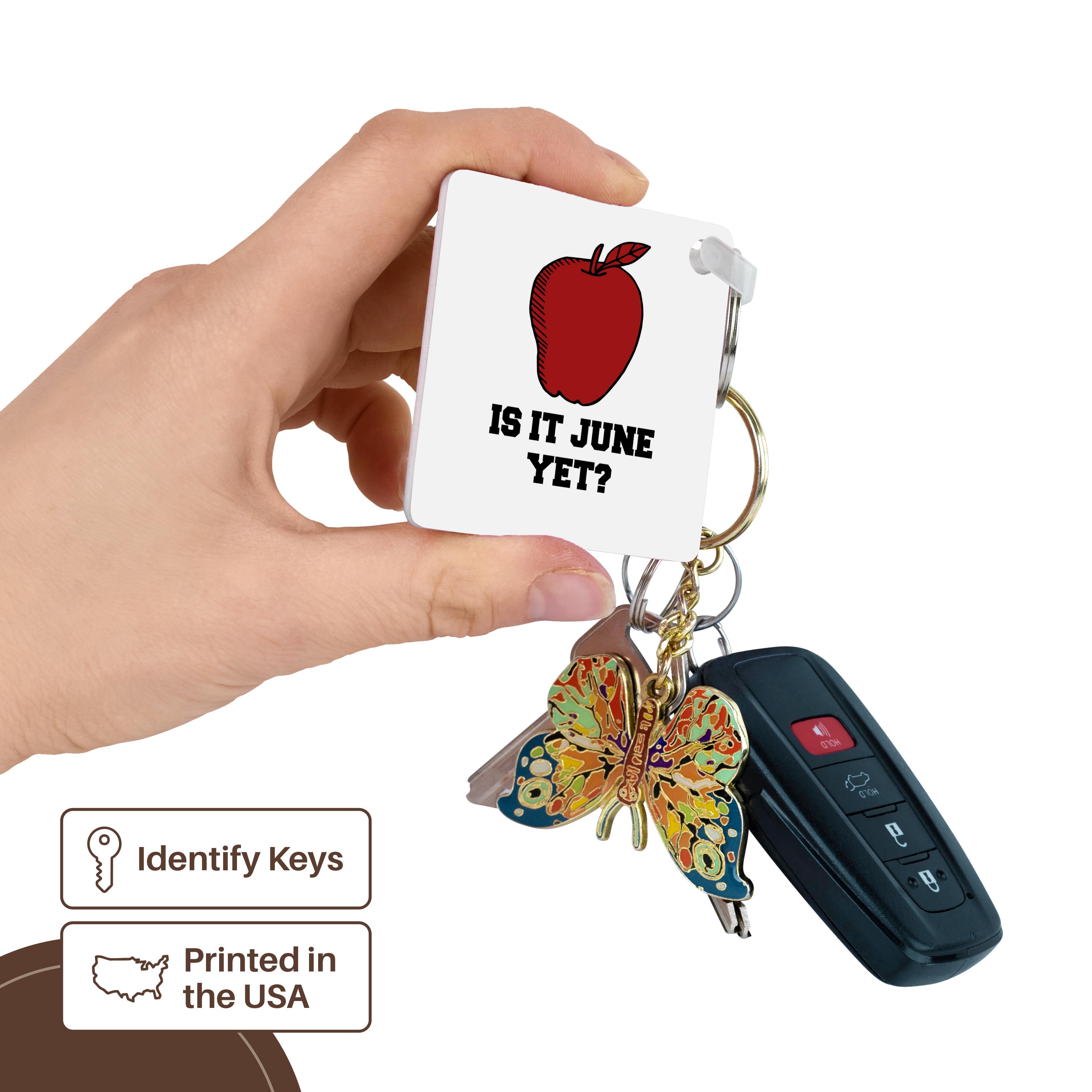 Key Chain - Is it June yet Teacher