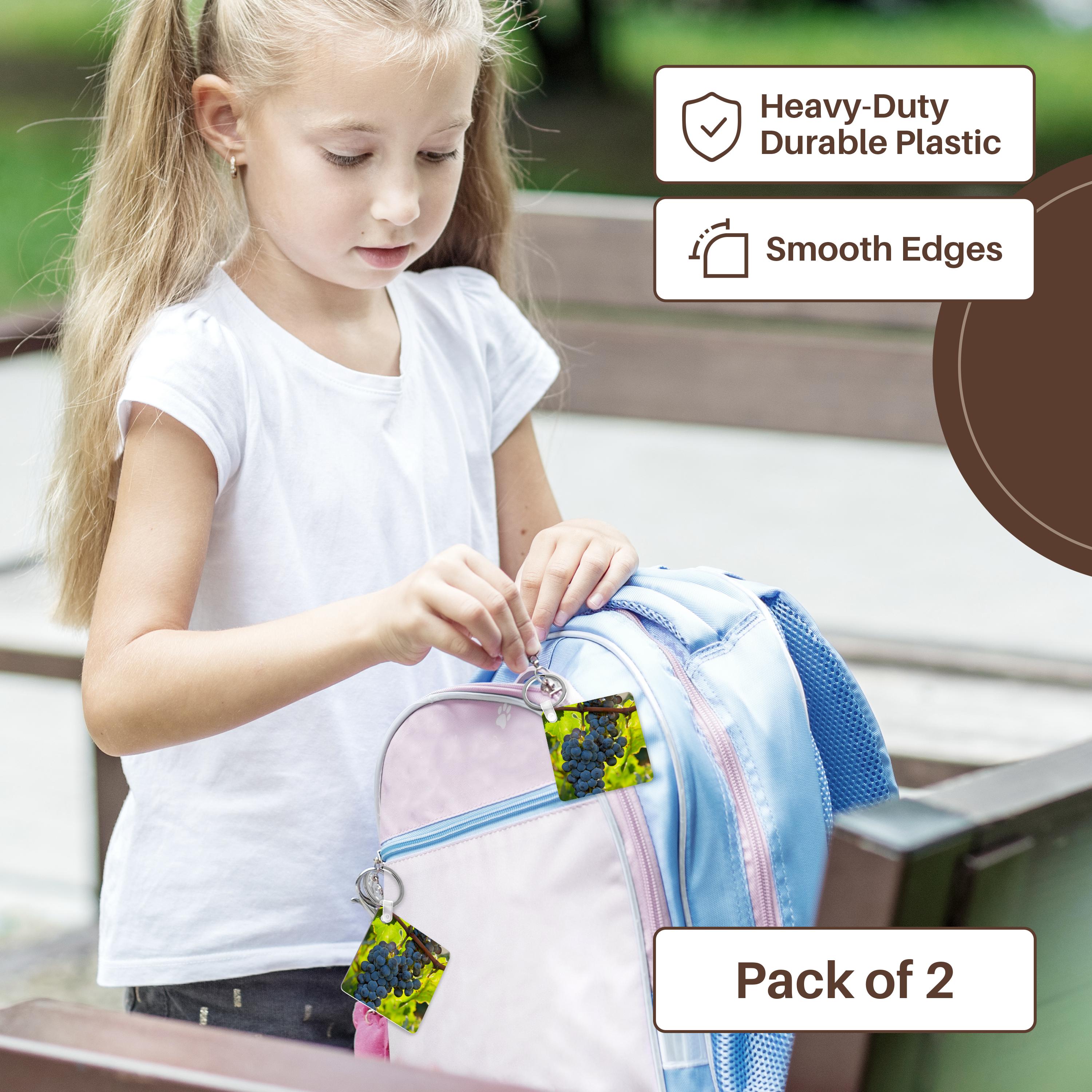 3dRose Key Chains China, Xinjiang, Xinjiang Uyghur, Manas. Cabernet sauvignon grapes. (kc-209346-1)