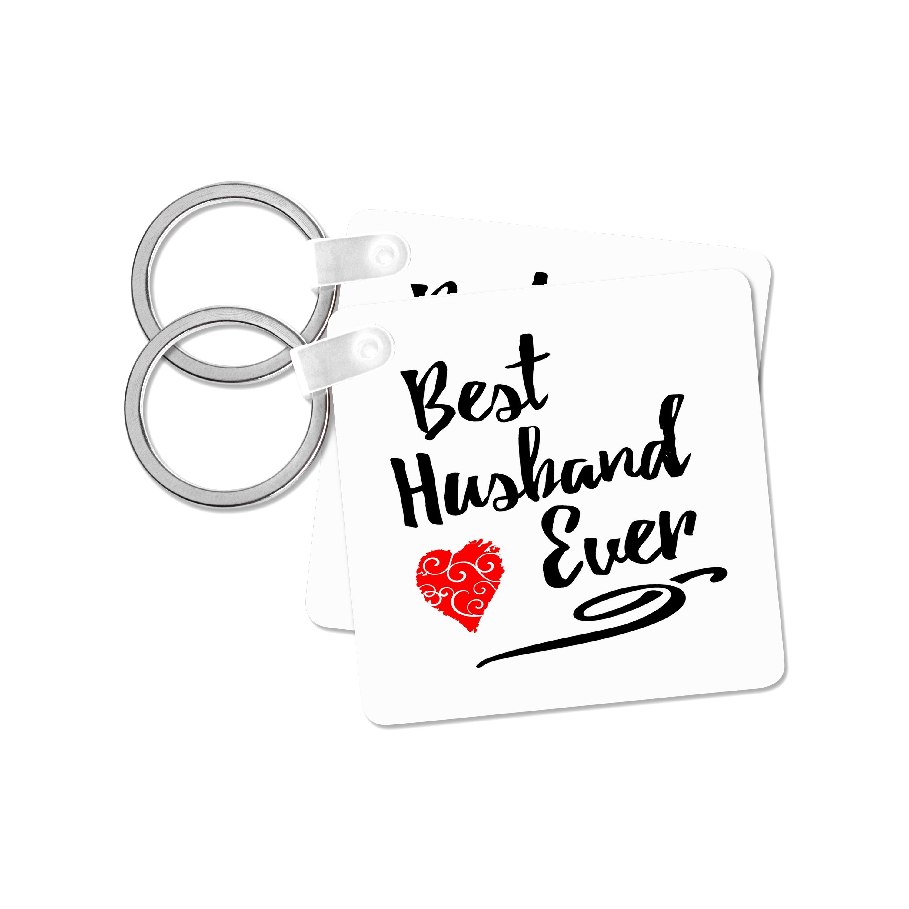 3dRose, Best Husband Ever Design with Swirly Heart, Key Chain - Picture 22 of 28