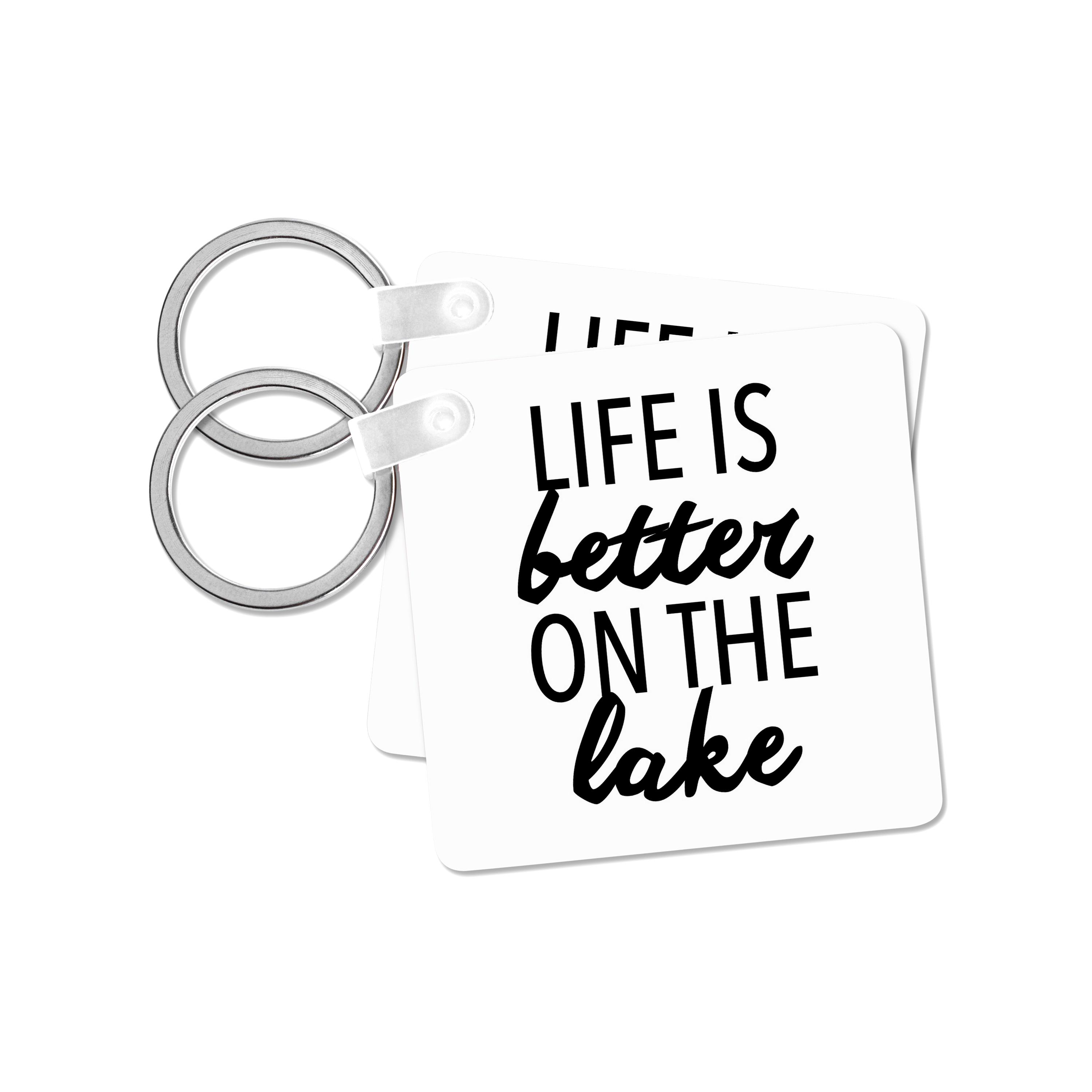 Key Chain - LIFE IS BETTER ON THE LAKE Anne Collections Quotes