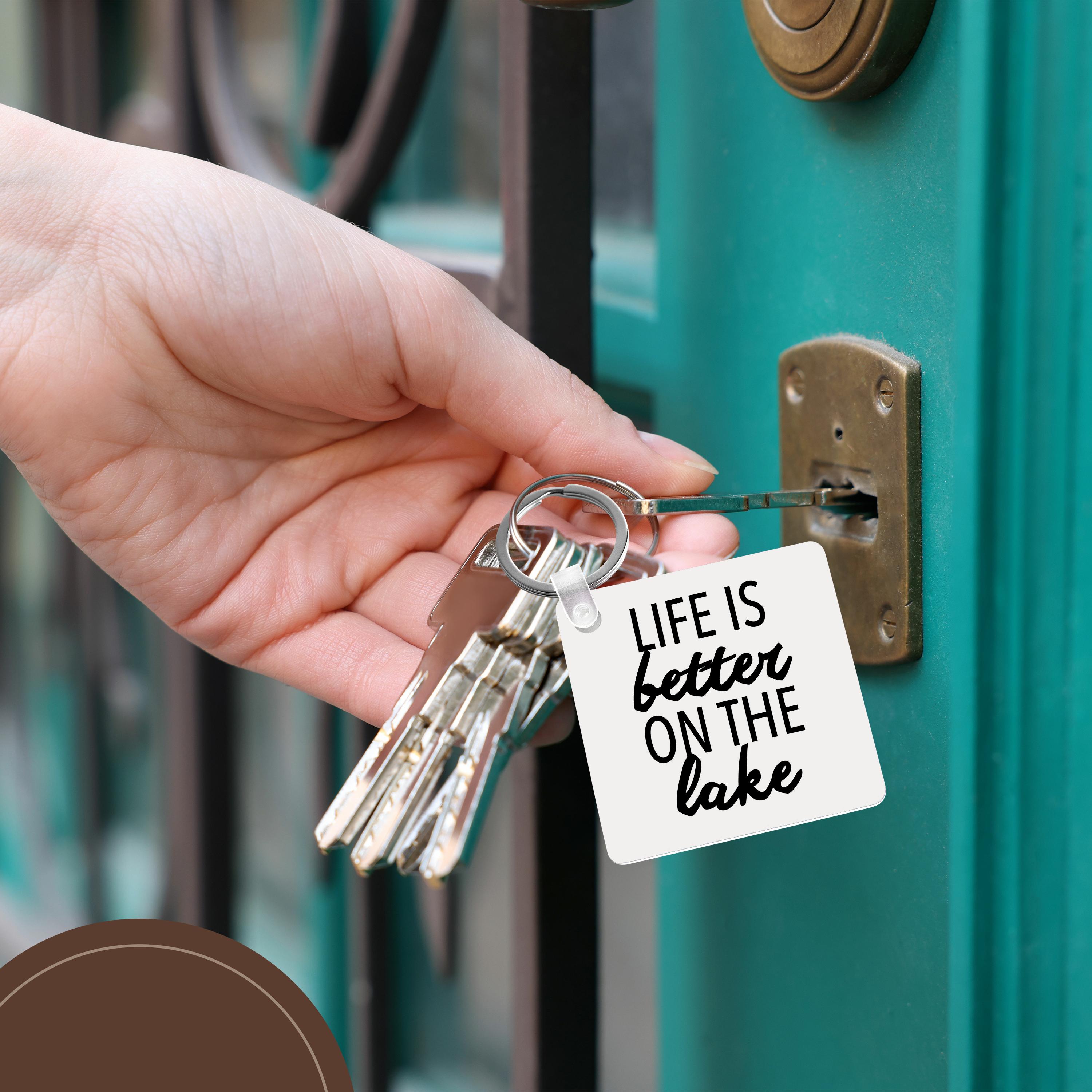 Key Chain - LIFE IS BETTER ON THE LAKE Anne Collections Quotes