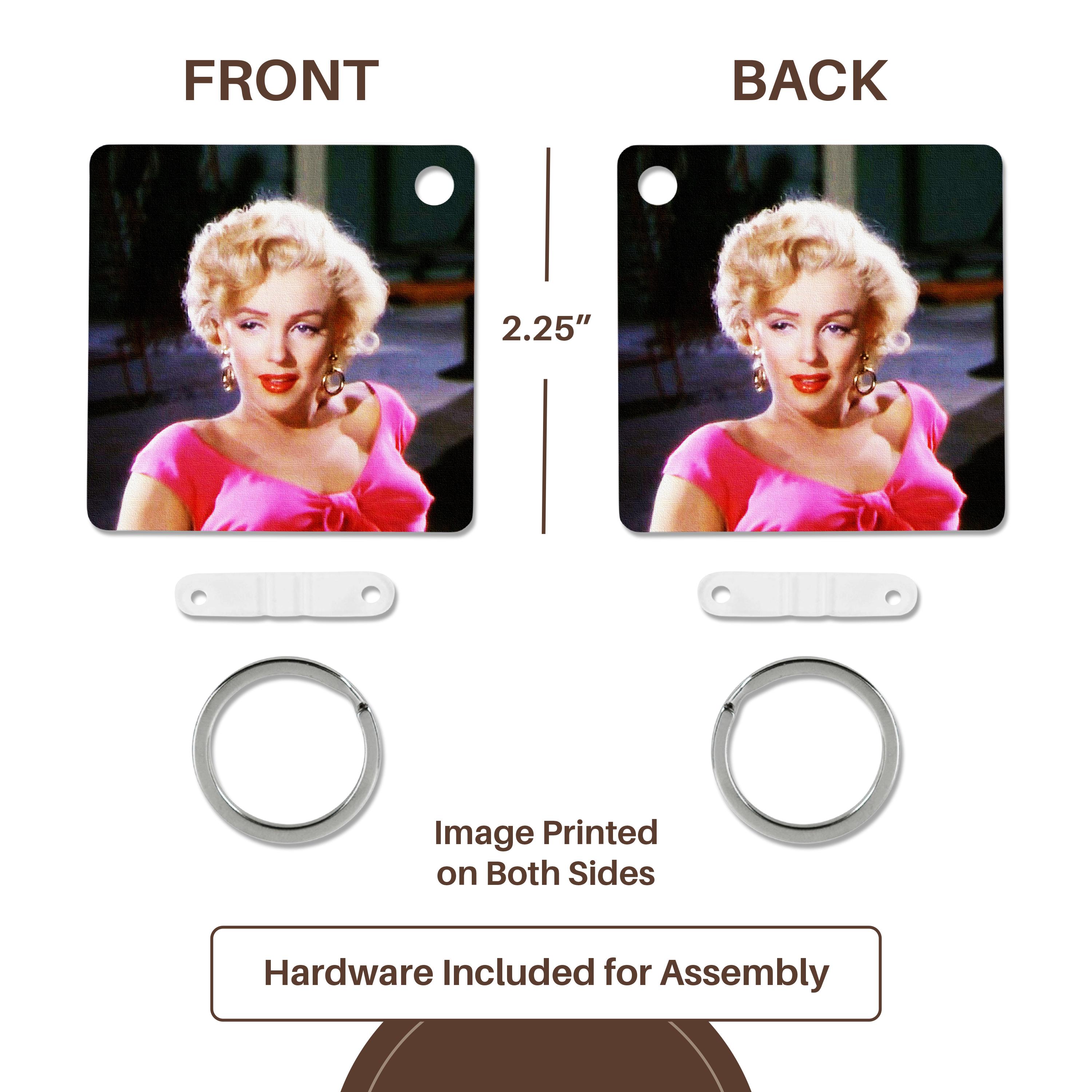 3dRose, Legendary screen actress. Beautiful woman. , Key Chain