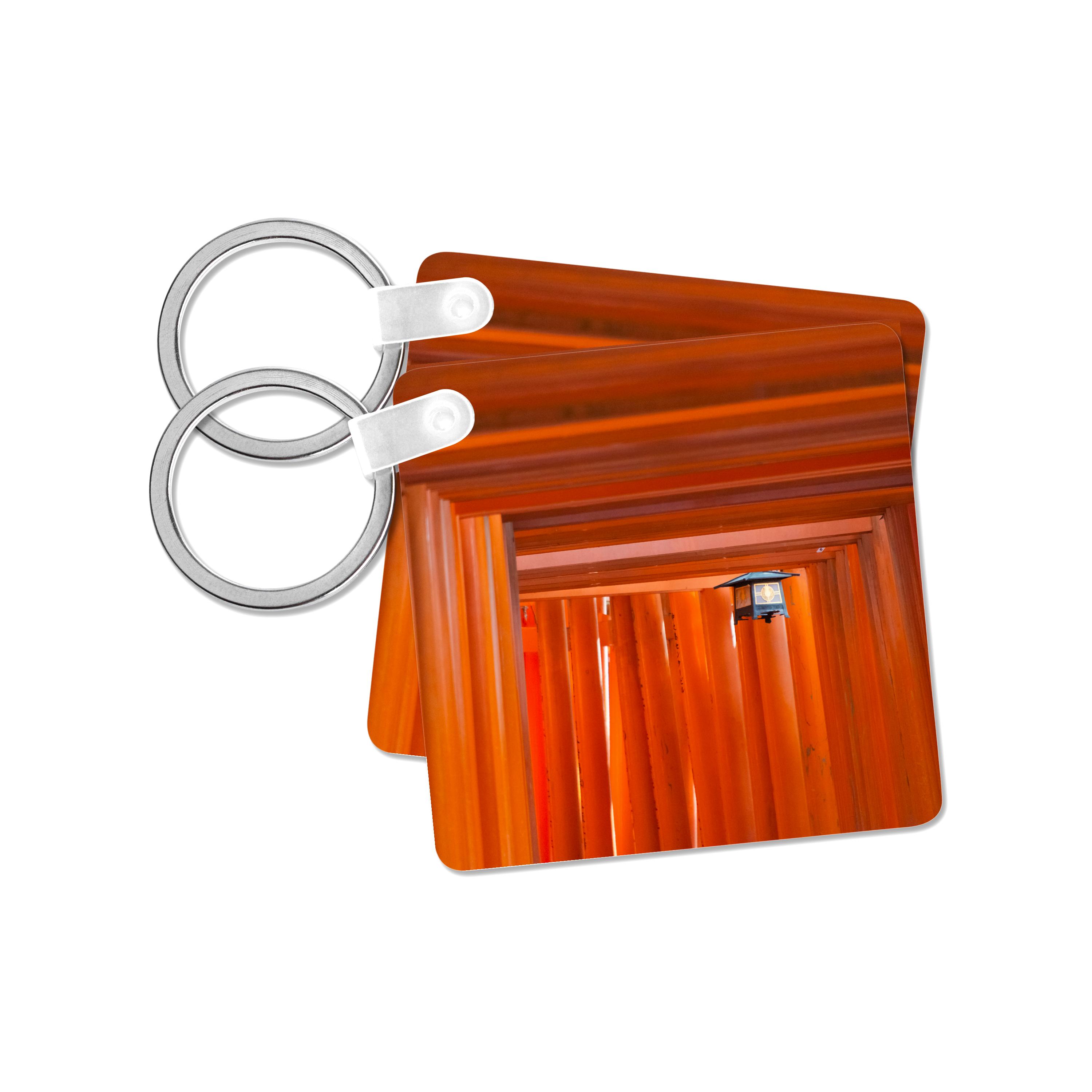 3dRose Key Chains Senbon Torii in Fushimi Inari Shrine, Kyoto, Japan (kc-276900-1)