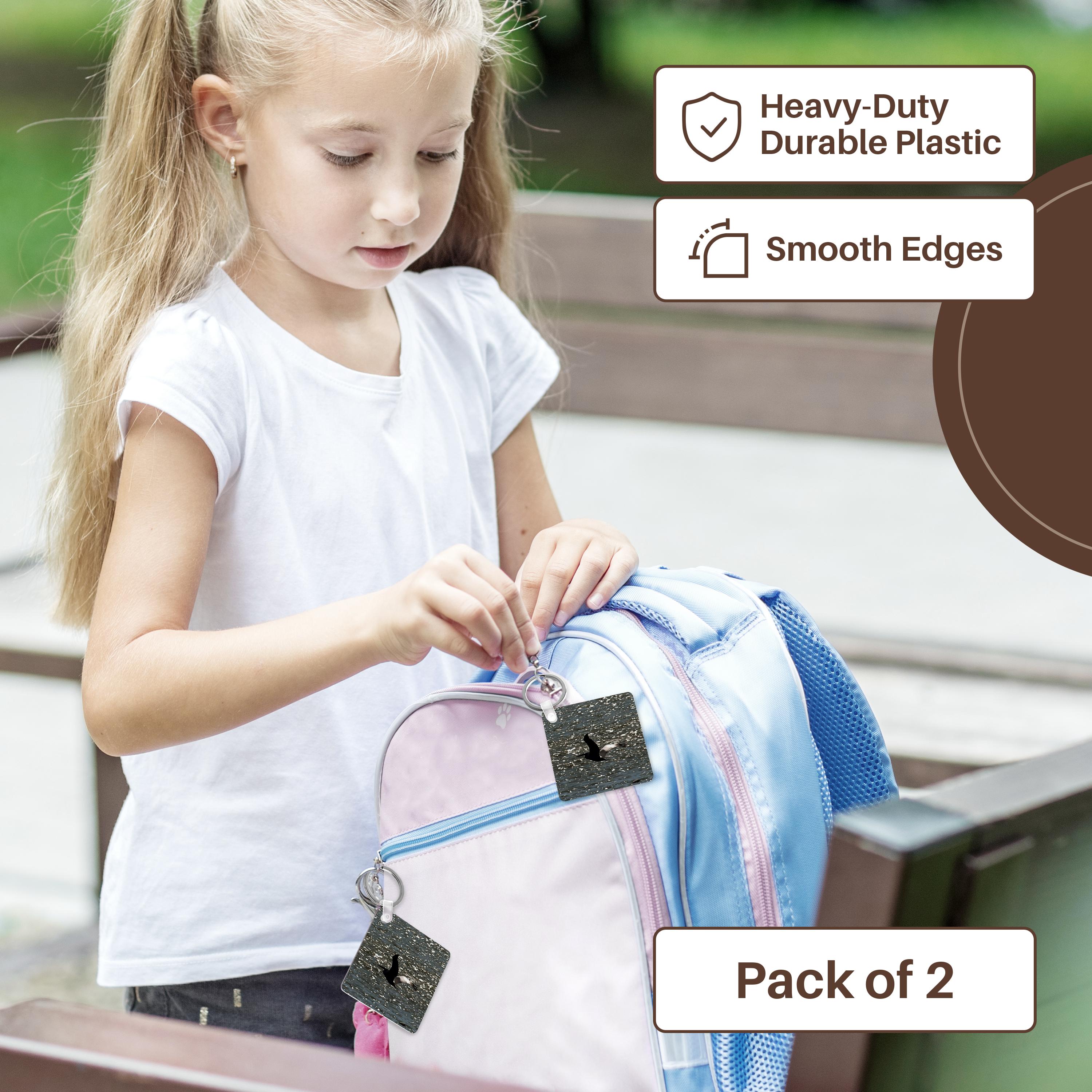 Key Chain - Pelican Flying Over Shimmering Lake Bafa Acrylic Painting - Pelican