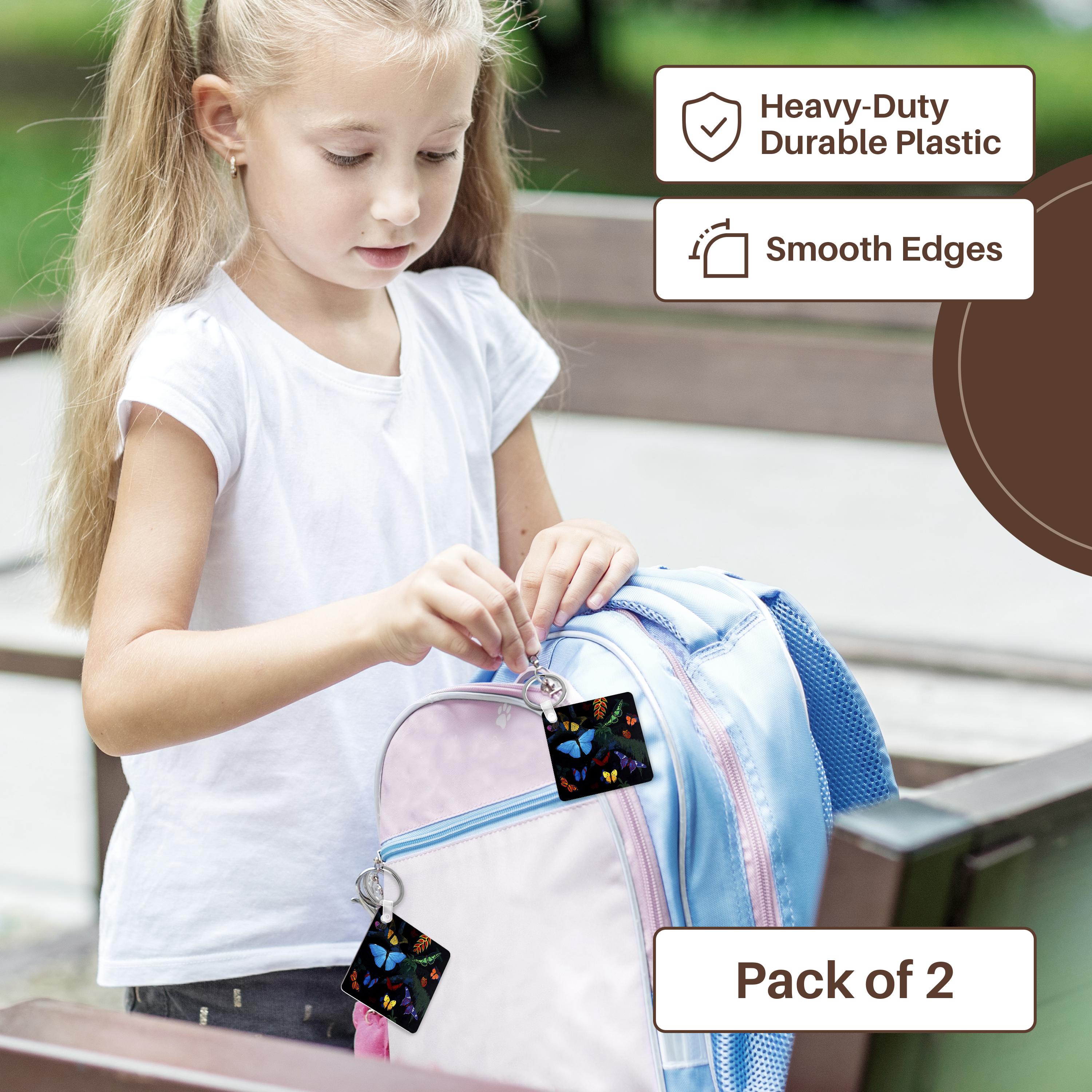 Key Chain - RAINFOREST BUTTERFLIES Shachter Art