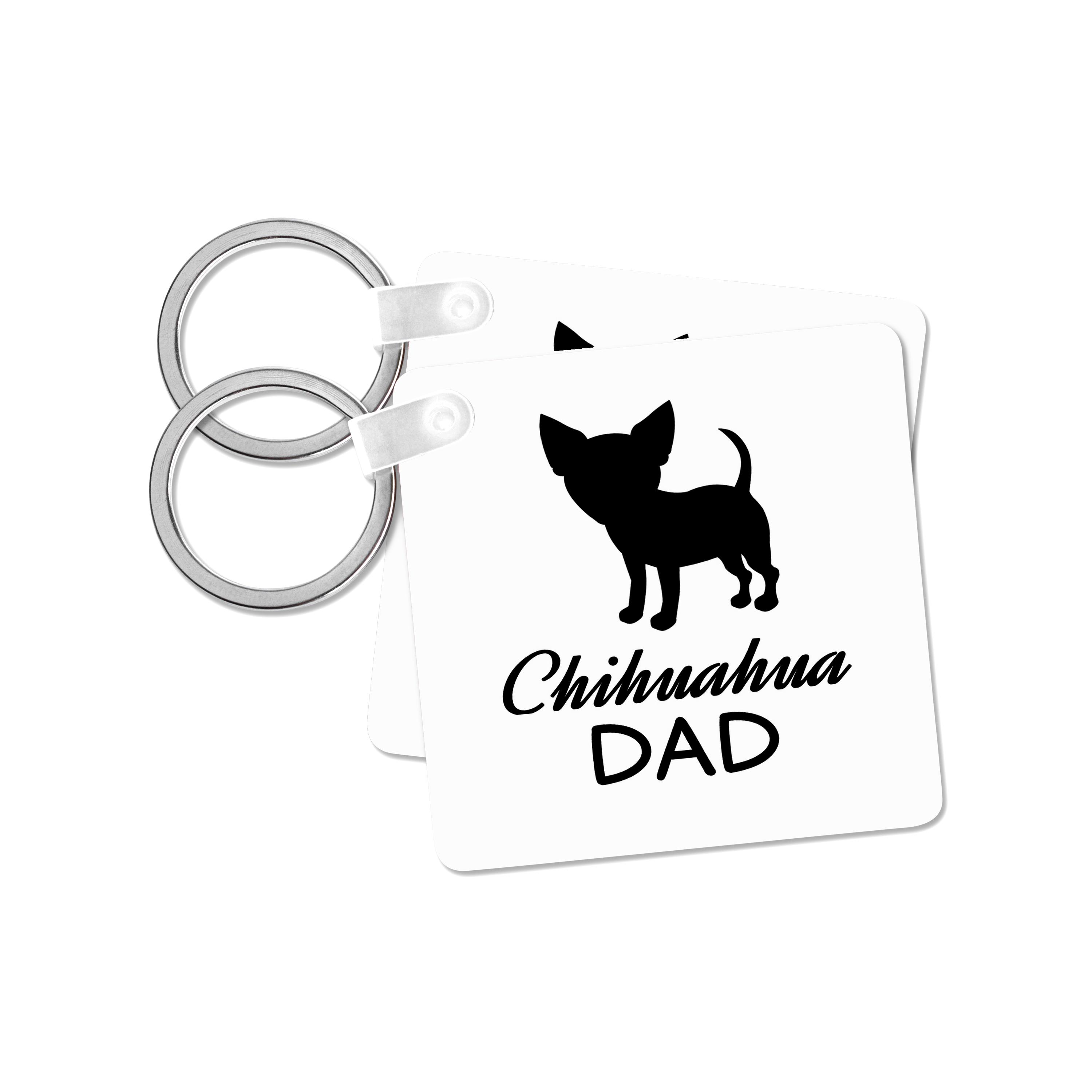 Key Chain - Chihuahua Dog Dad Designs Dogs