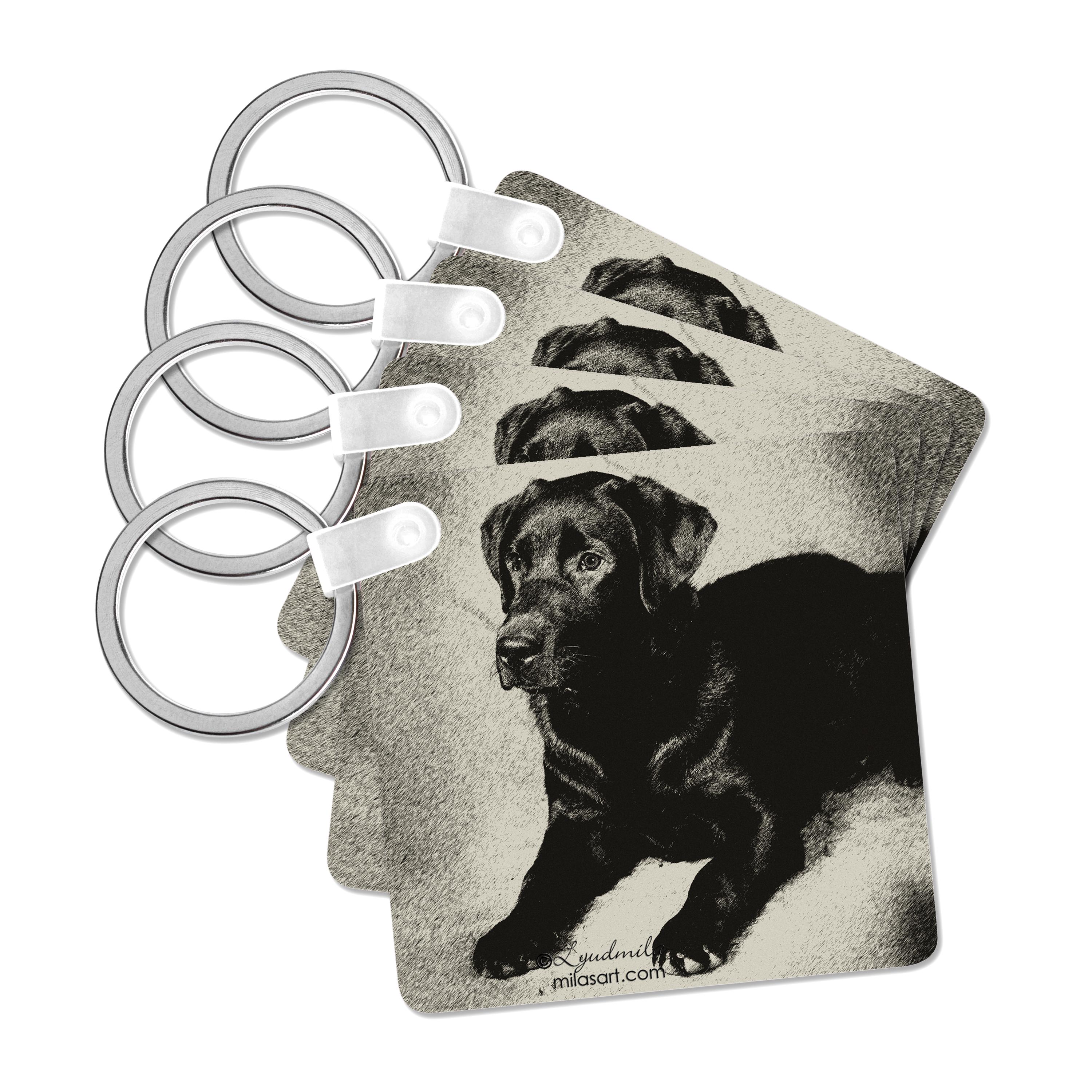 3dRose, Labrador Retriever, Key Chain - Picture 8 of 28