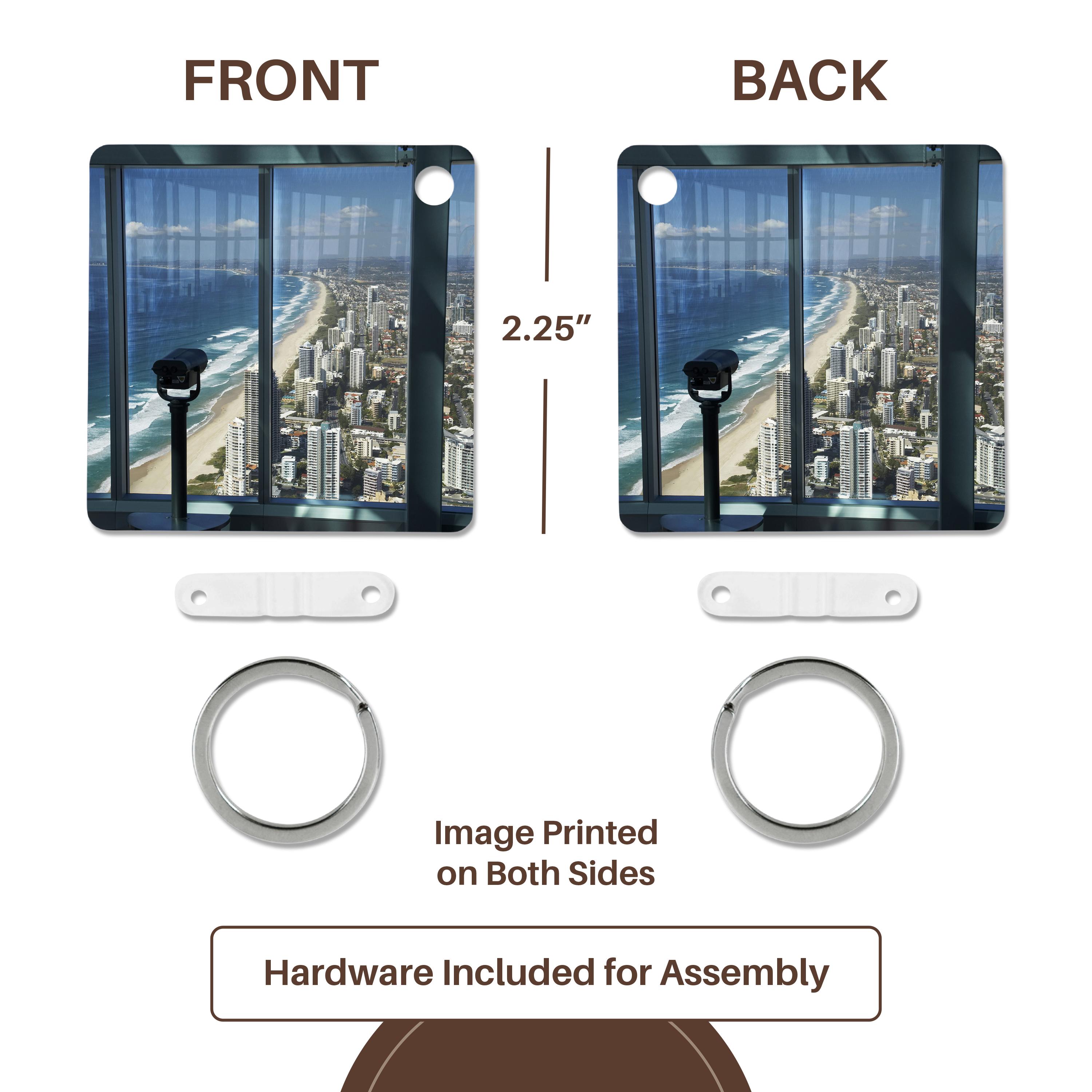 Key Chain - Australia, Queensland, Gold Coast, City skyline-AU02 DWA5725 - David Wall City Skylines