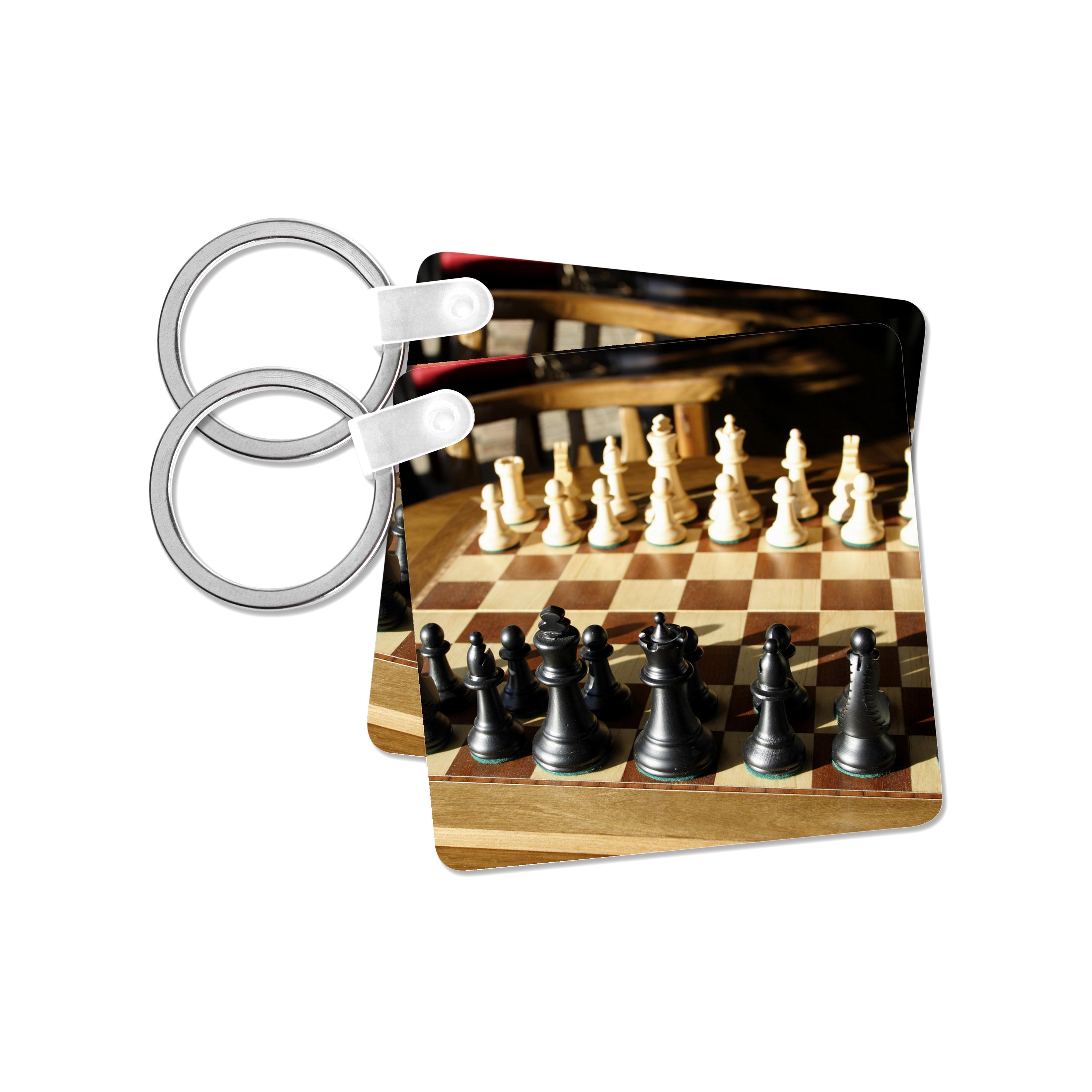 Key Chain - Argentina, El Calafate, Chess board, game - SA01 MME0236 - Michele Molinari Games