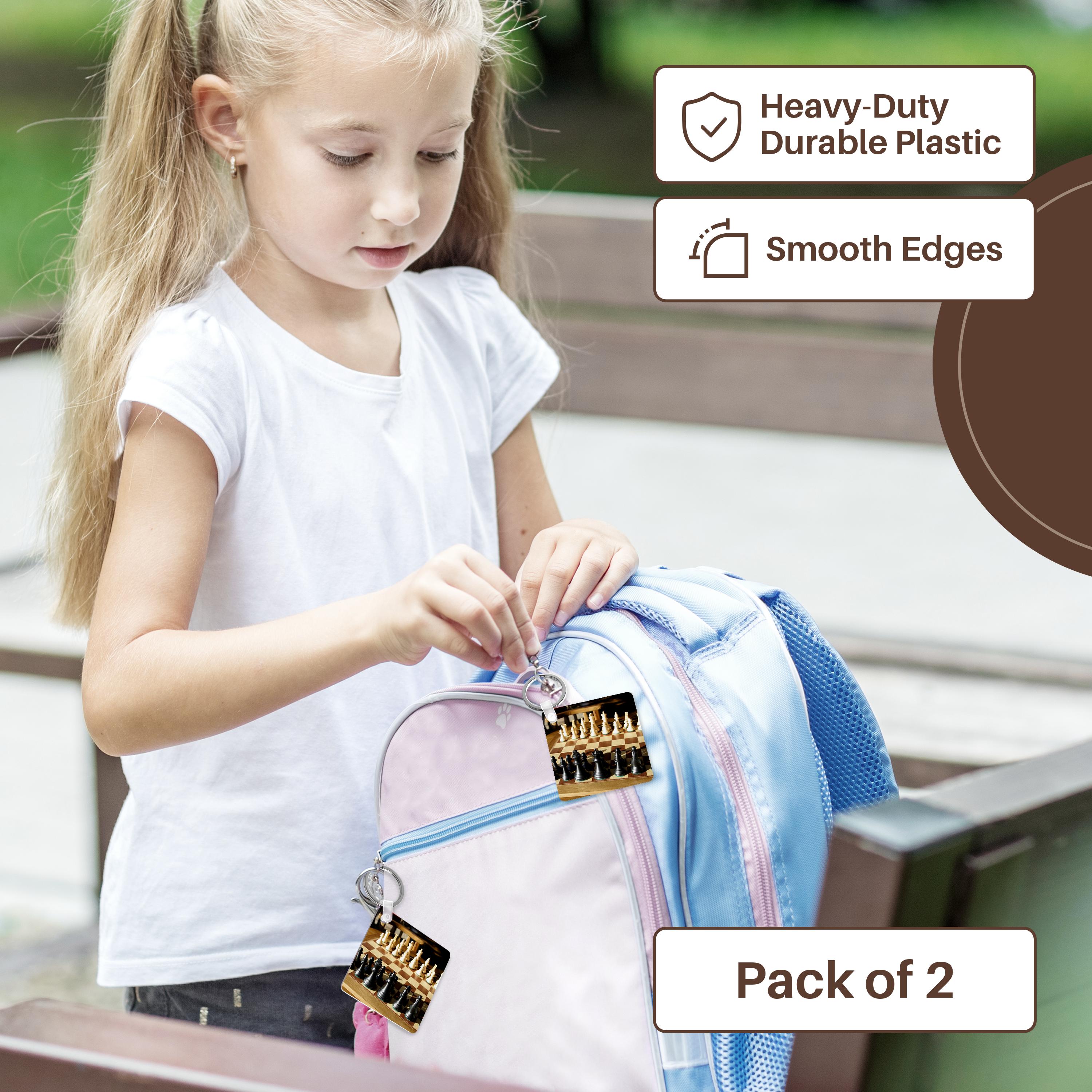 Key Chain - Argentina, El Calafate, Chess board, game - SA01 MME0236 - Michele Molinari Games