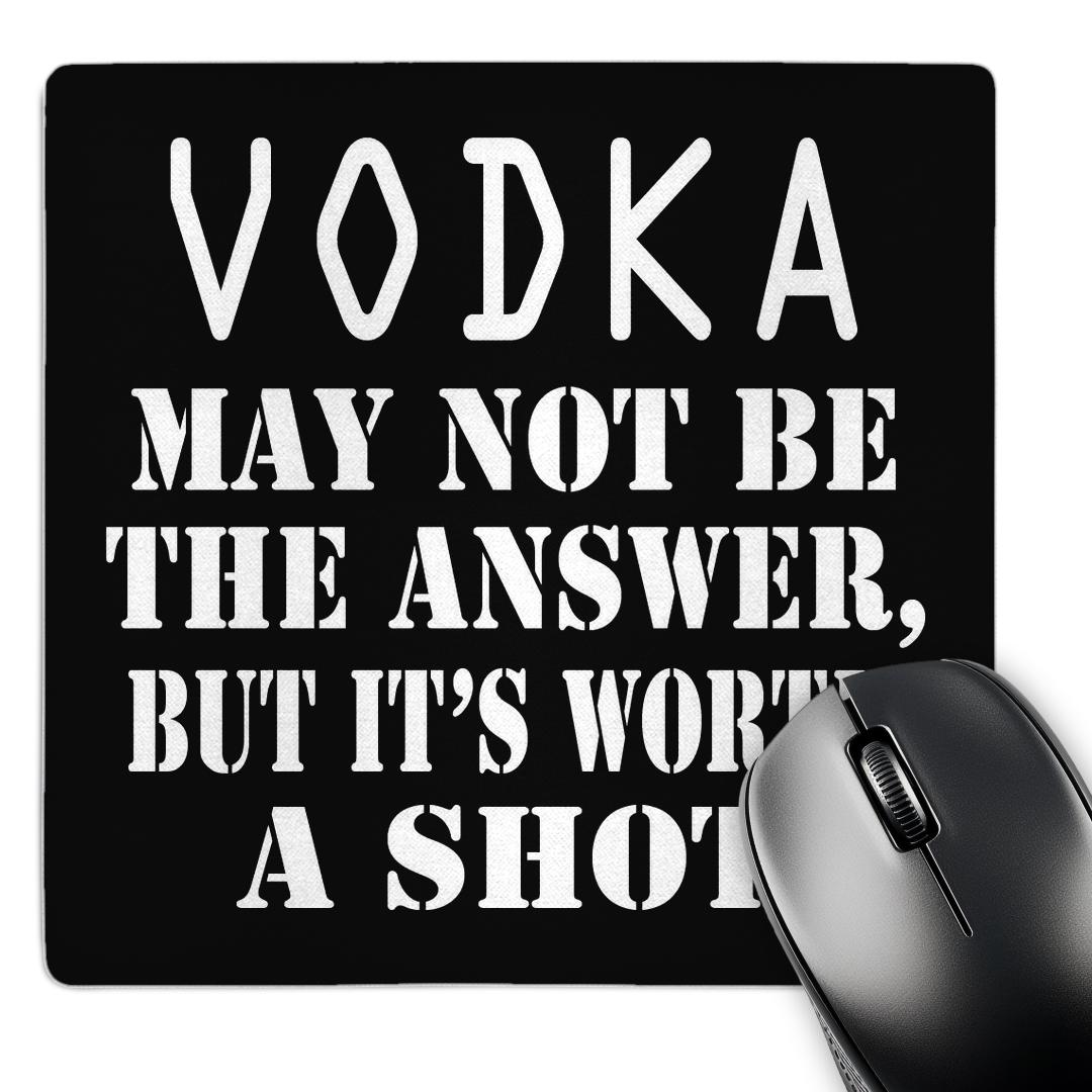 3dRose, Vodka may not be the answer, but its worth a shot., Mouse Pad for wholesale by 3dRose