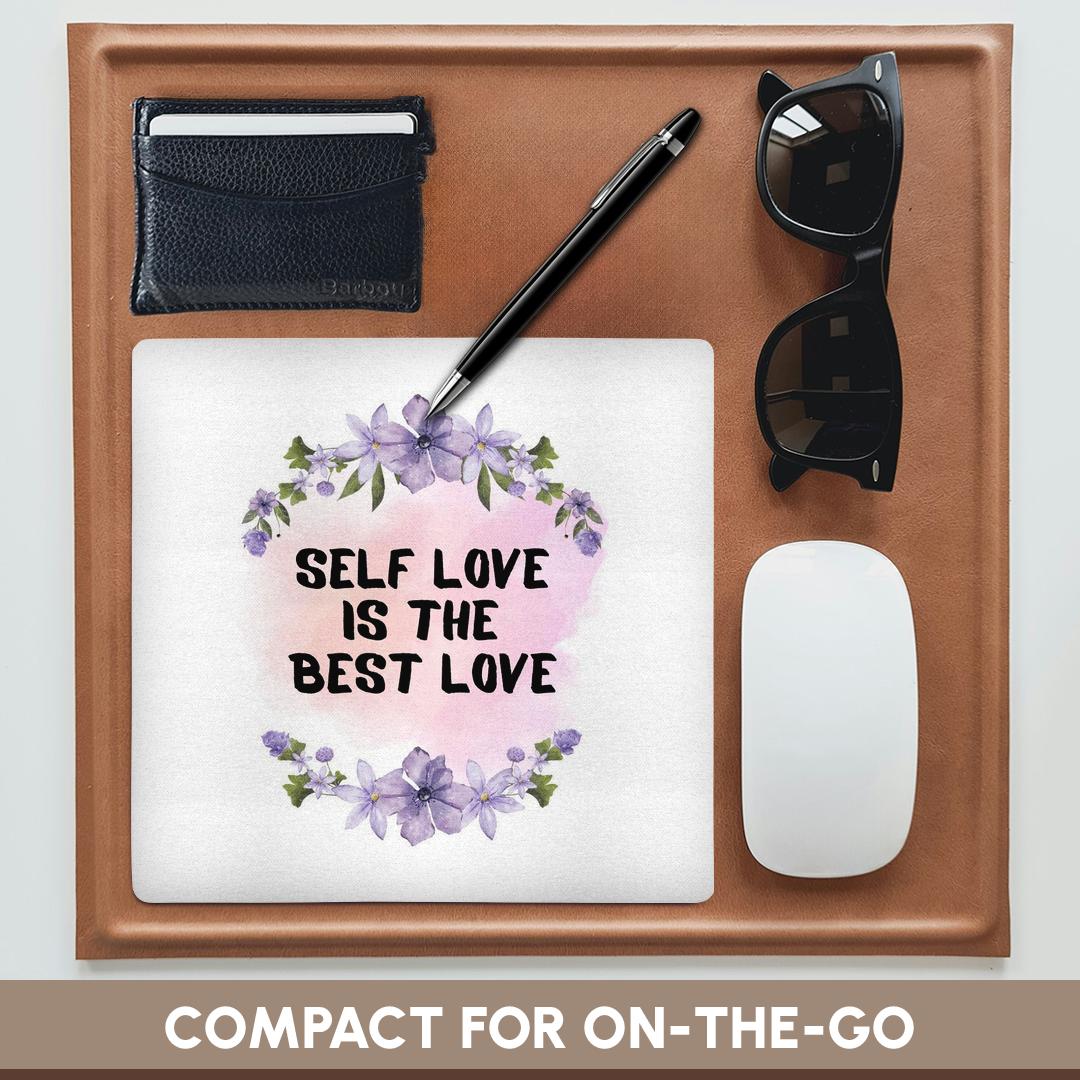 3dRose, Motivational quote of Self love is the best love, Mouse Pad - Bild 11 von 14