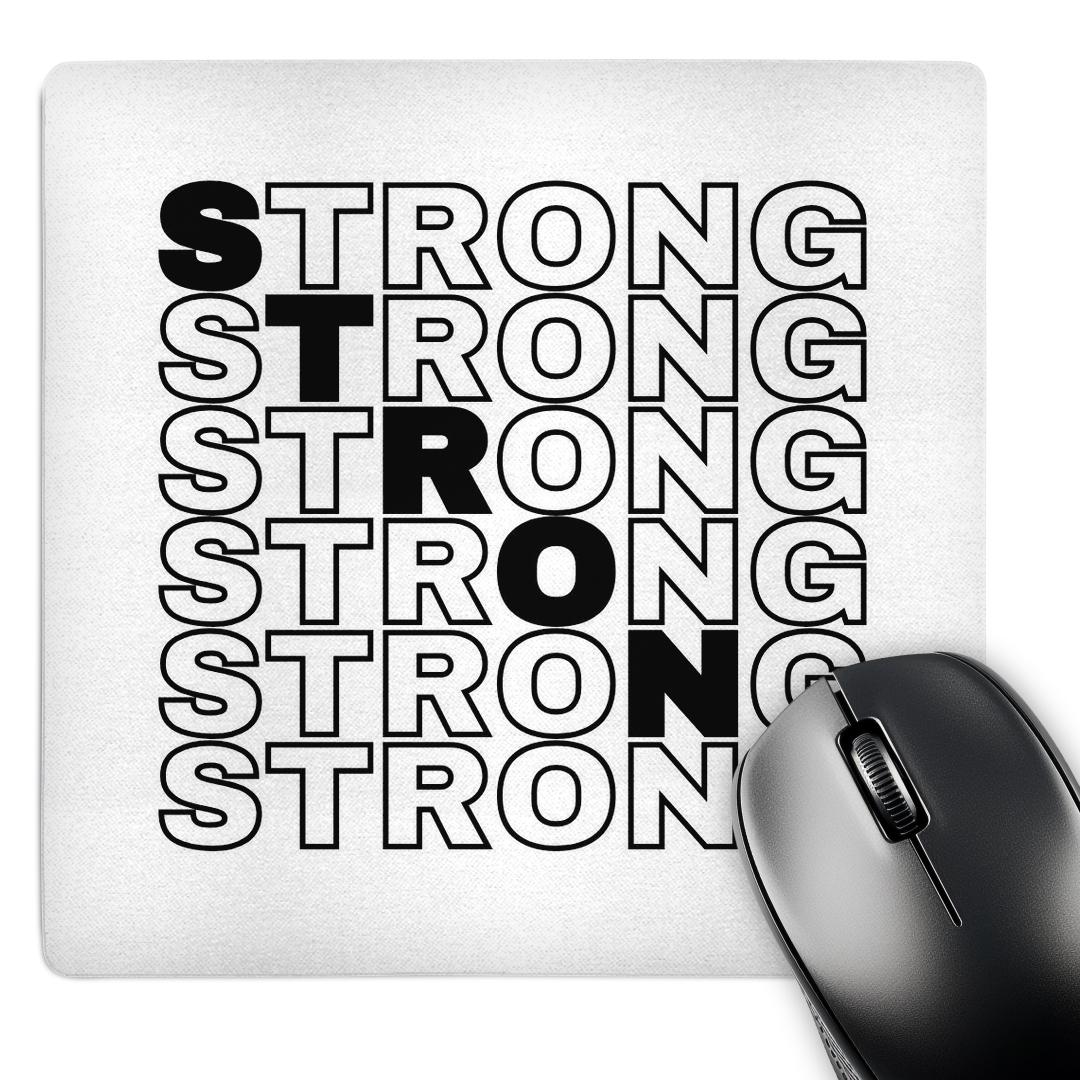 3dRose, Motivational quote Strong Typography, Mouse Pad - Picture 8 of 14