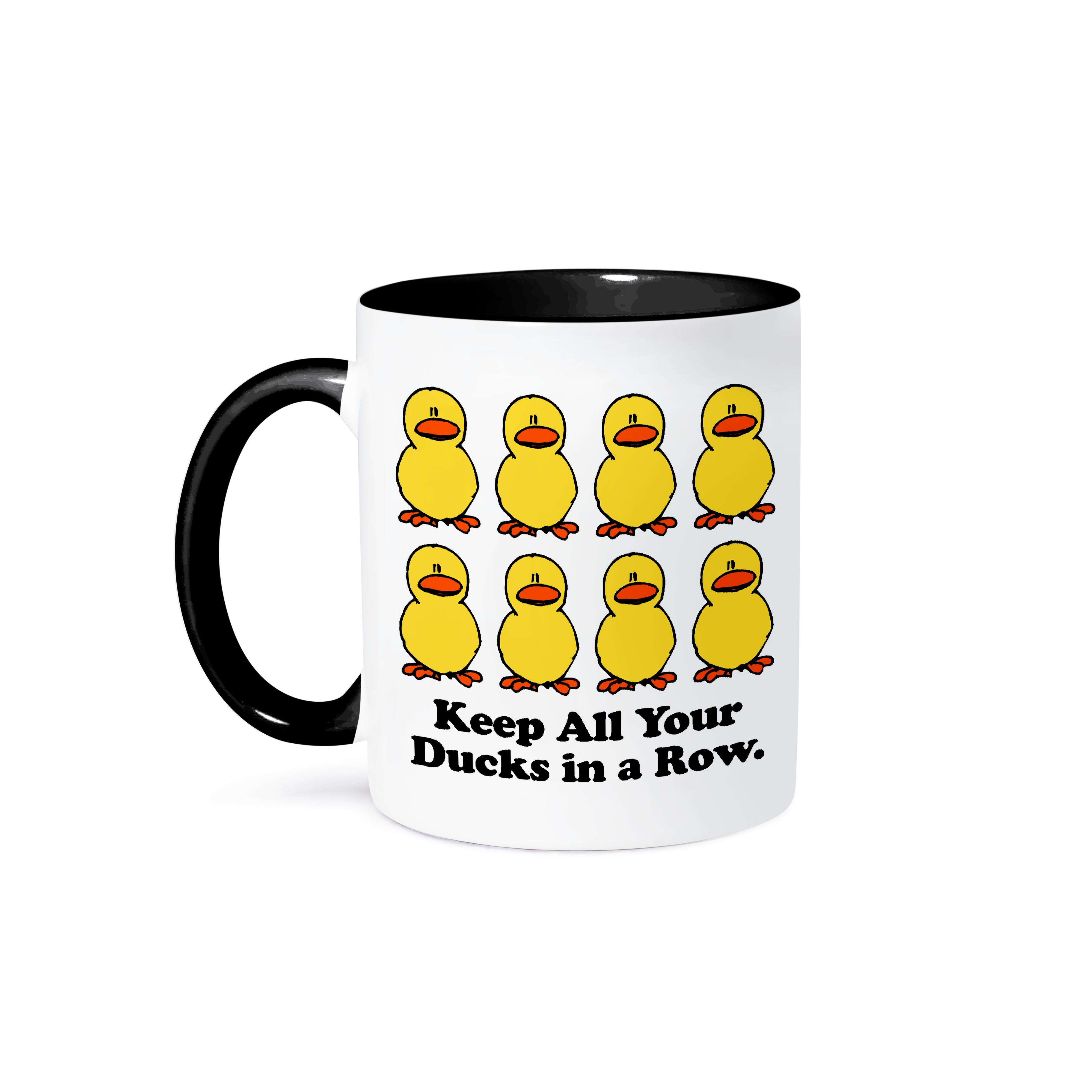3dRose, Funny Keep All Your Ducks in a Row Cartoon Design, Mug - Picture 15 of 99