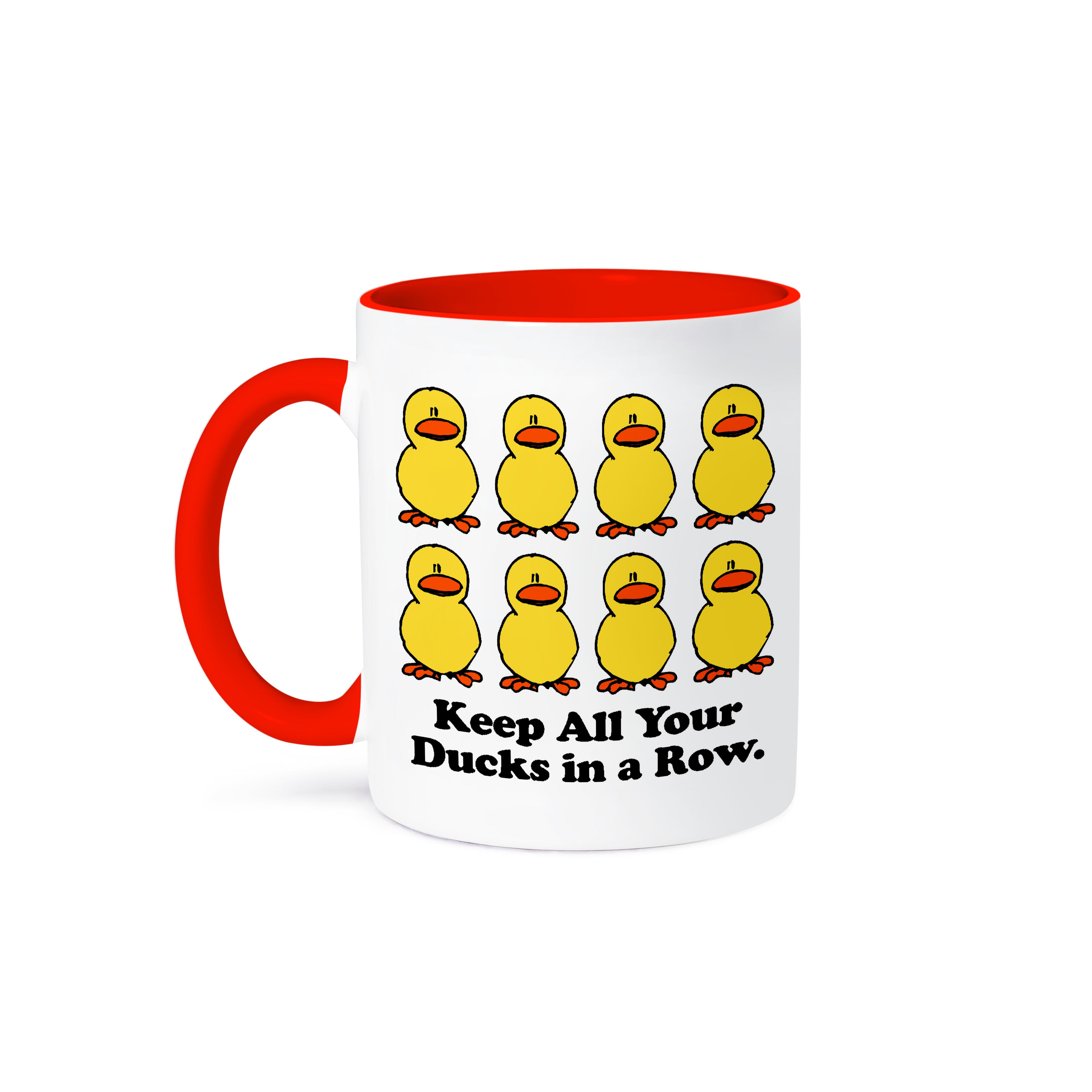 3dRose, Funny Keep All Your Ducks in a Row Cartoon Design, Mug - Picture 8 of 99