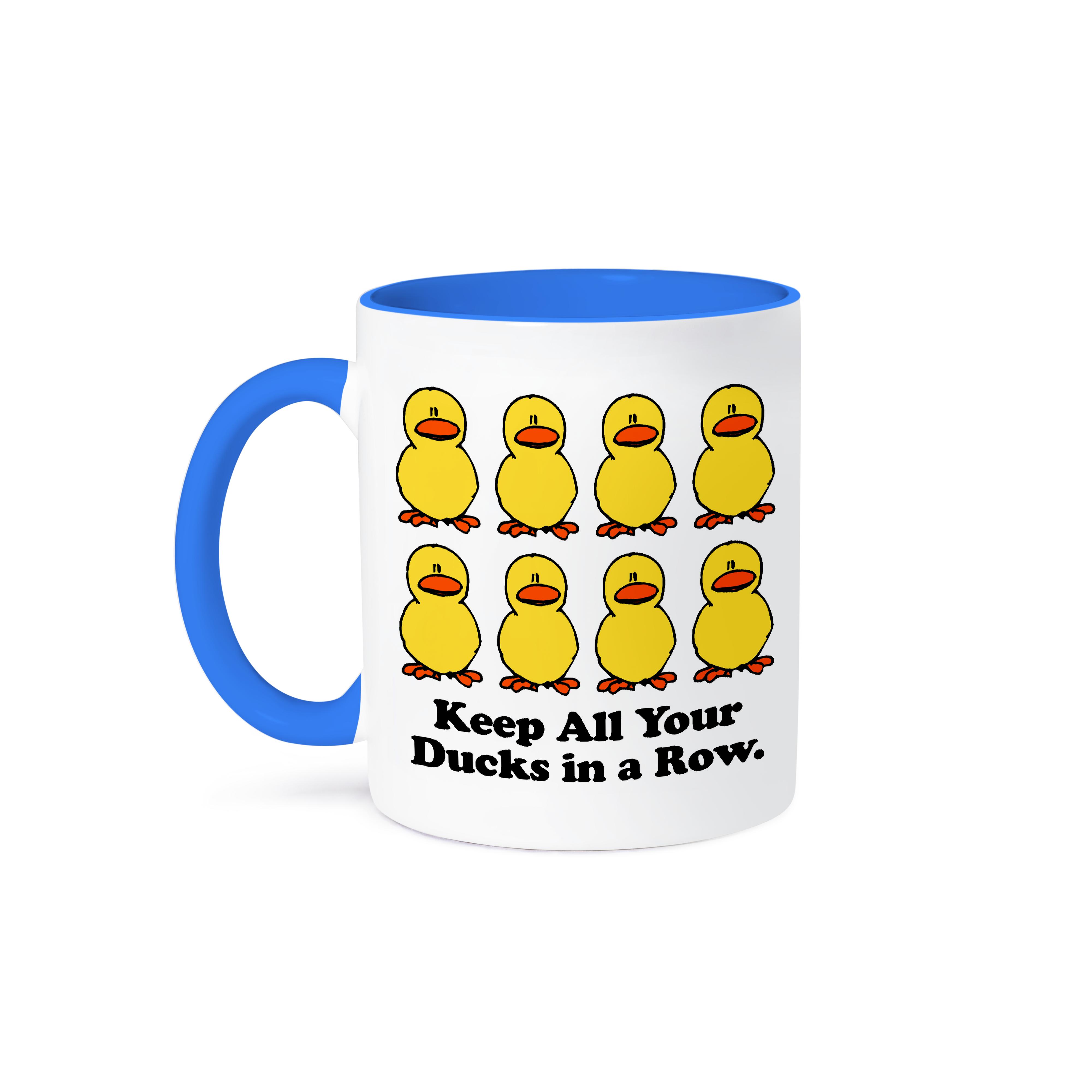 3dRose, Funny Keep All Your Ducks in a Row Cartoon Design, Mug - Picture 50 of 99