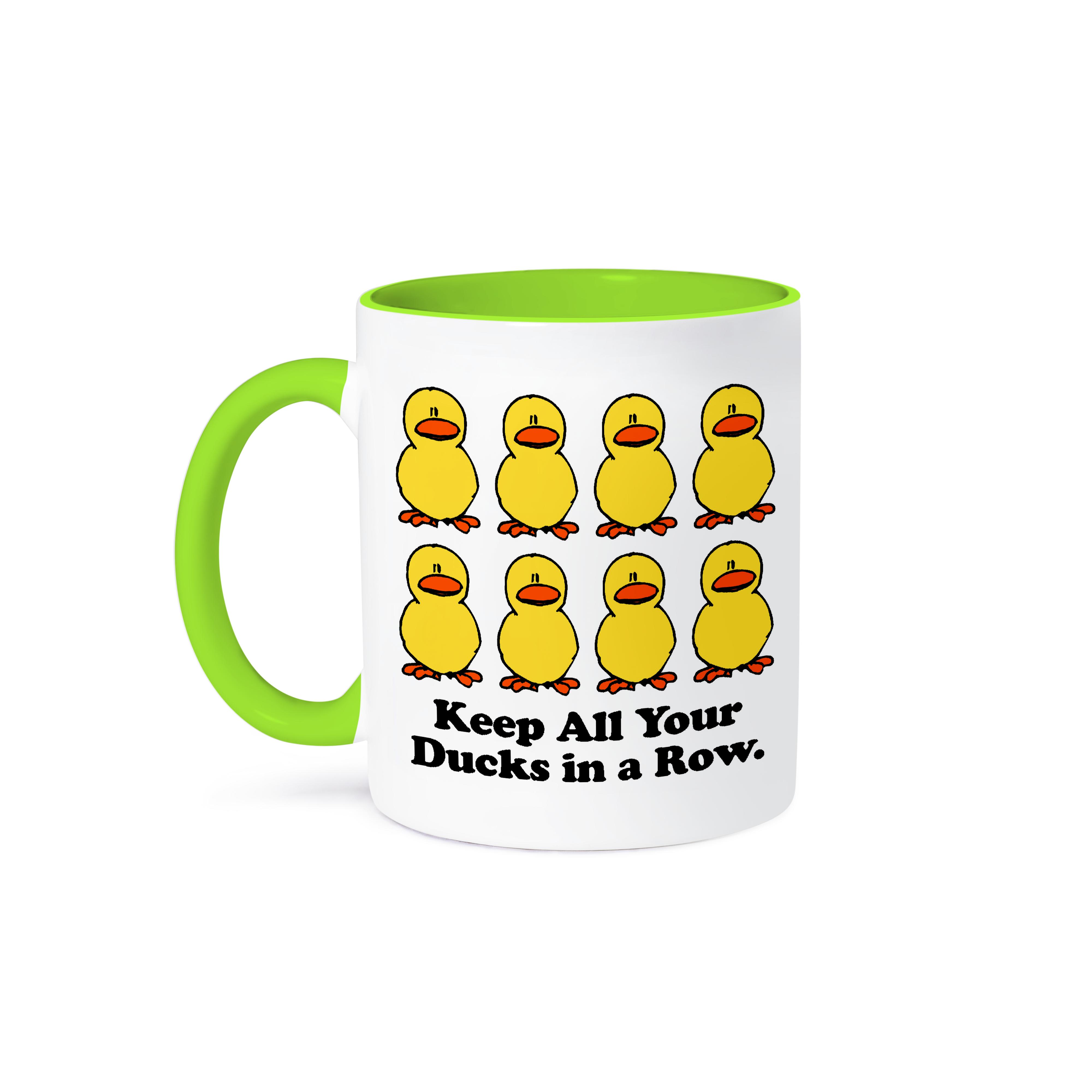 3dRose, Funny Keep All Your Ducks in a Row Cartoon Design, Mug - Picture 79 of 99