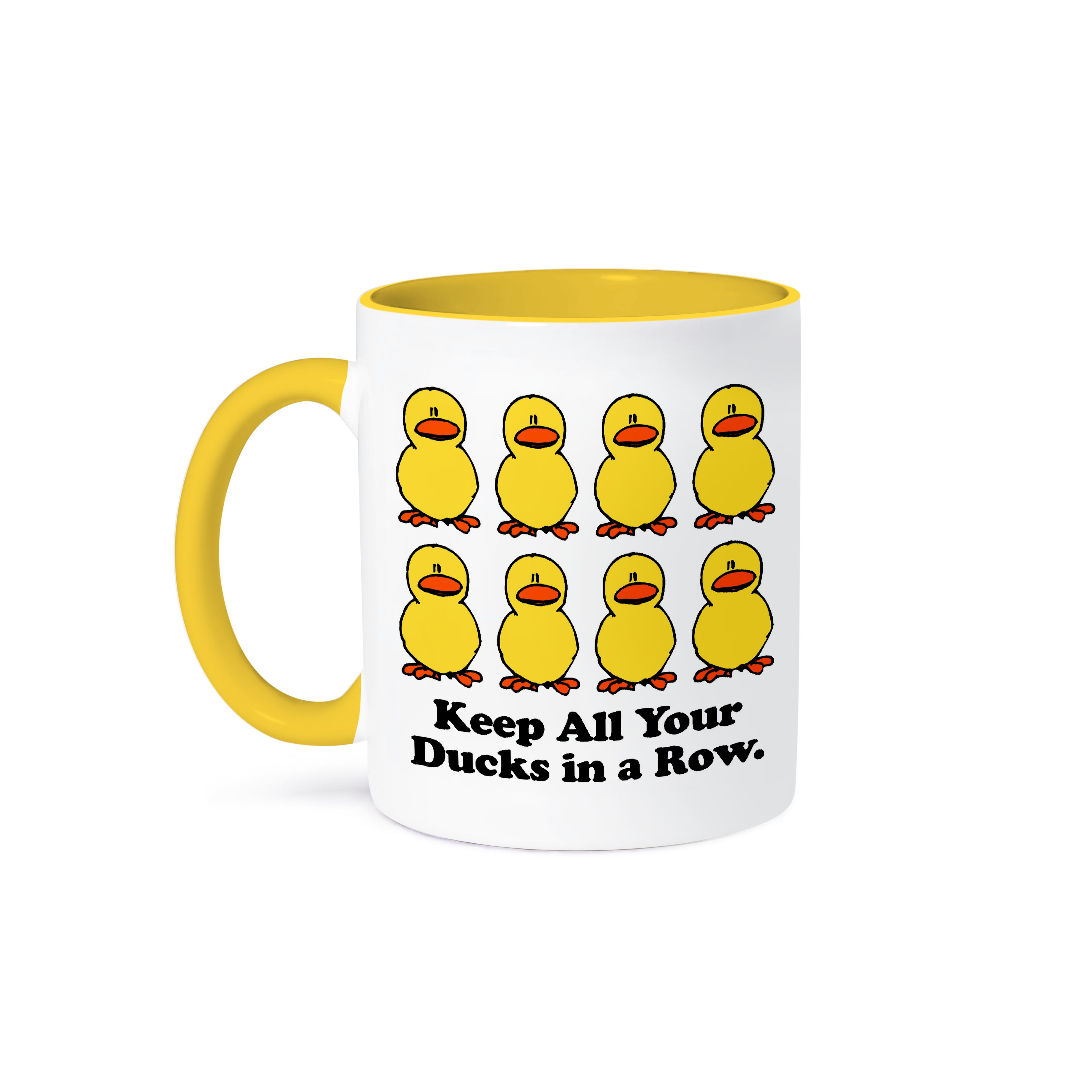 3dRose, Funny Keep All Your Ducks in a Row Cartoon Design, Mug - Picture 36 of 99