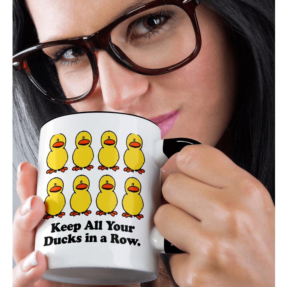 3dRose, Funny Keep All Your Ducks in a Row Cartoon Design, Mug - Picture 16 of 99