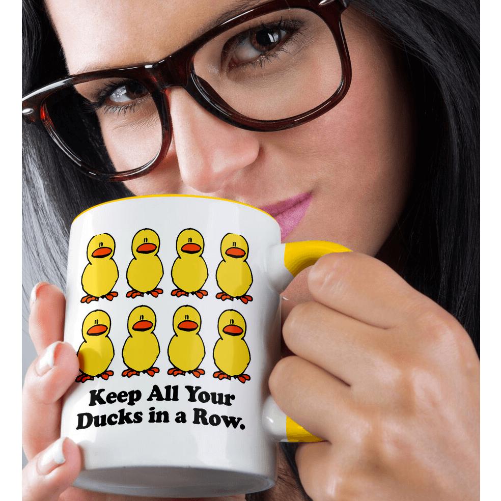 3dRose, Funny Keep All Your Ducks in a Row Cartoon Design, Mug - Picture 37 of 99