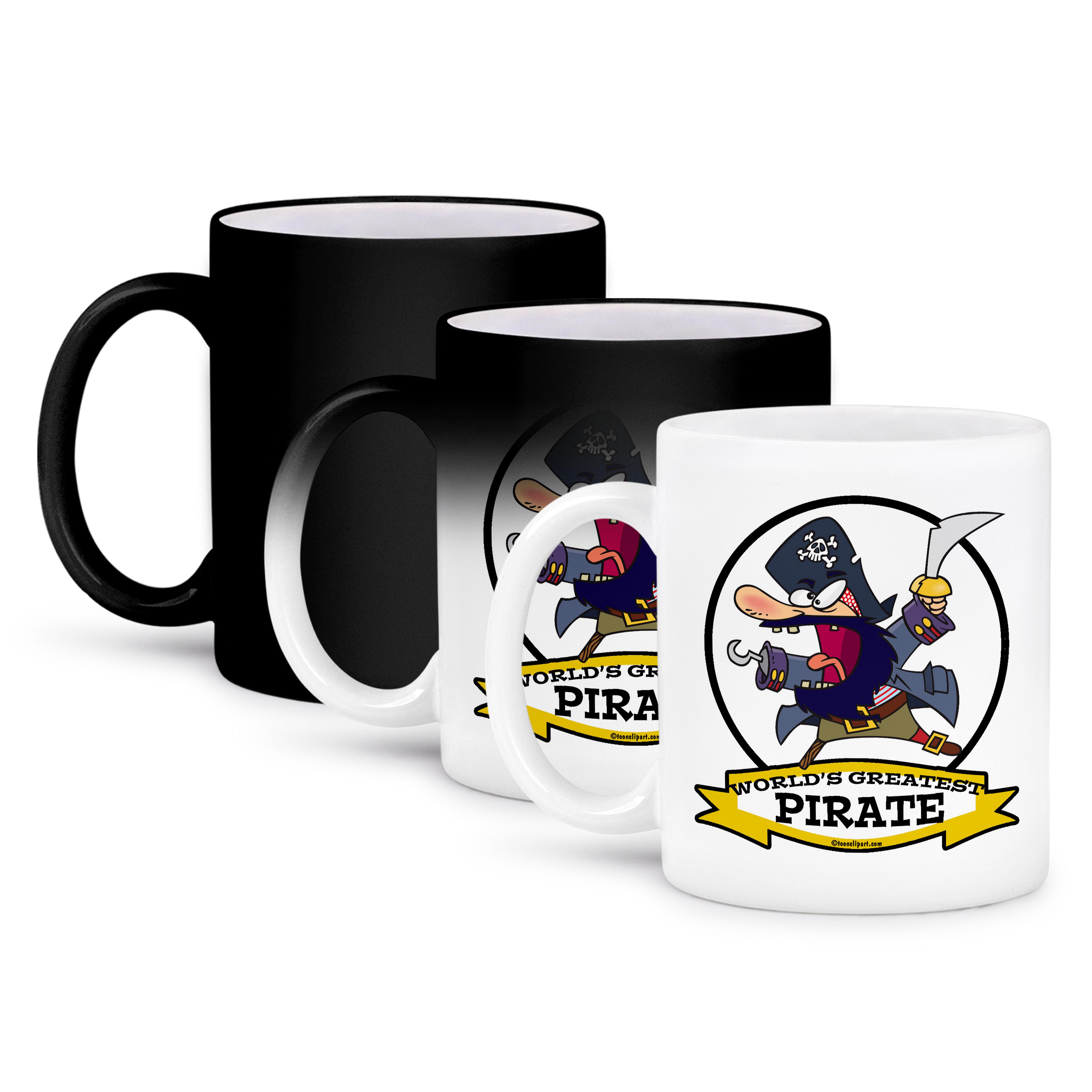 3dRose, Funny Worlds Greatest Pirate Cartoon, Mug - Picture 57 of 99