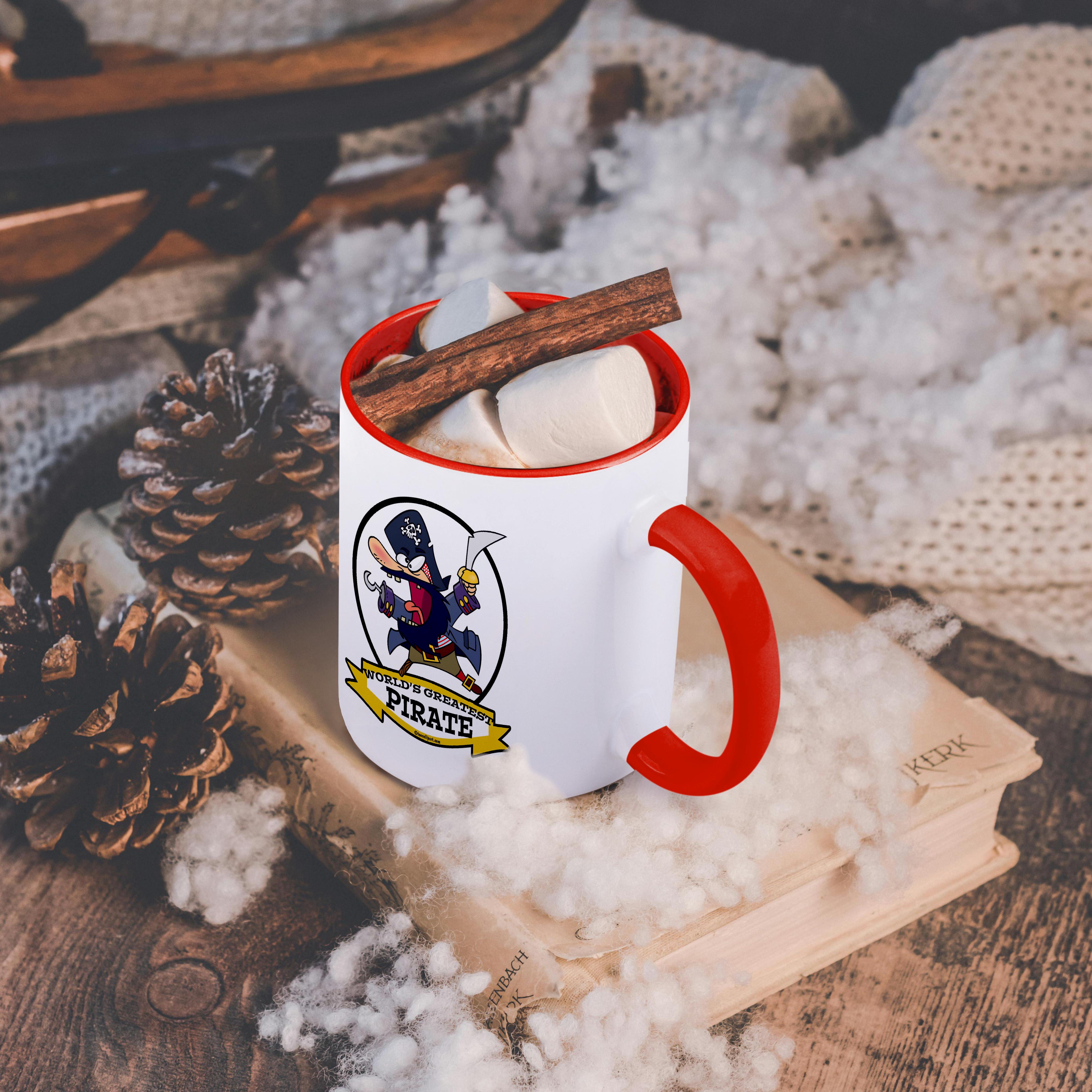 3dRose, Funny Worlds Greatest Pirate Cartoon, Mug - Picture 12 of 99