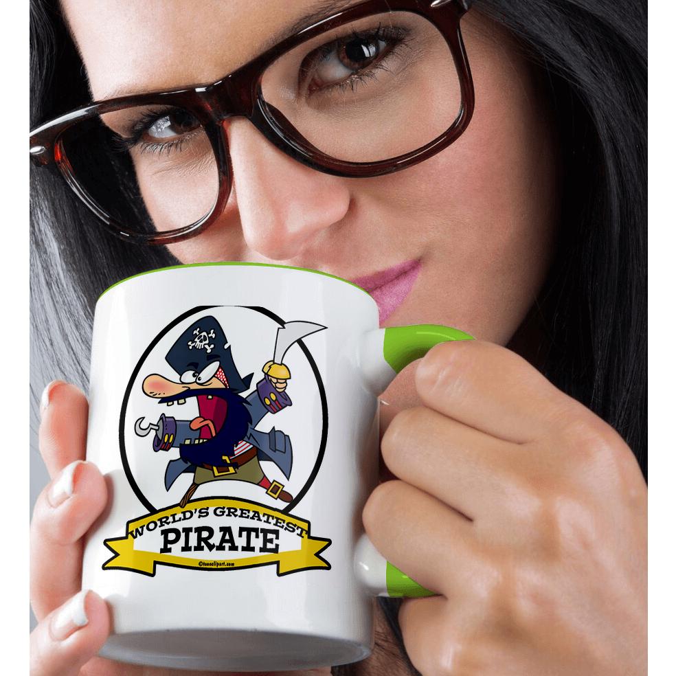 3dRose, Funny Worlds Greatest Pirate Cartoon, Mug - Picture 80 of 99