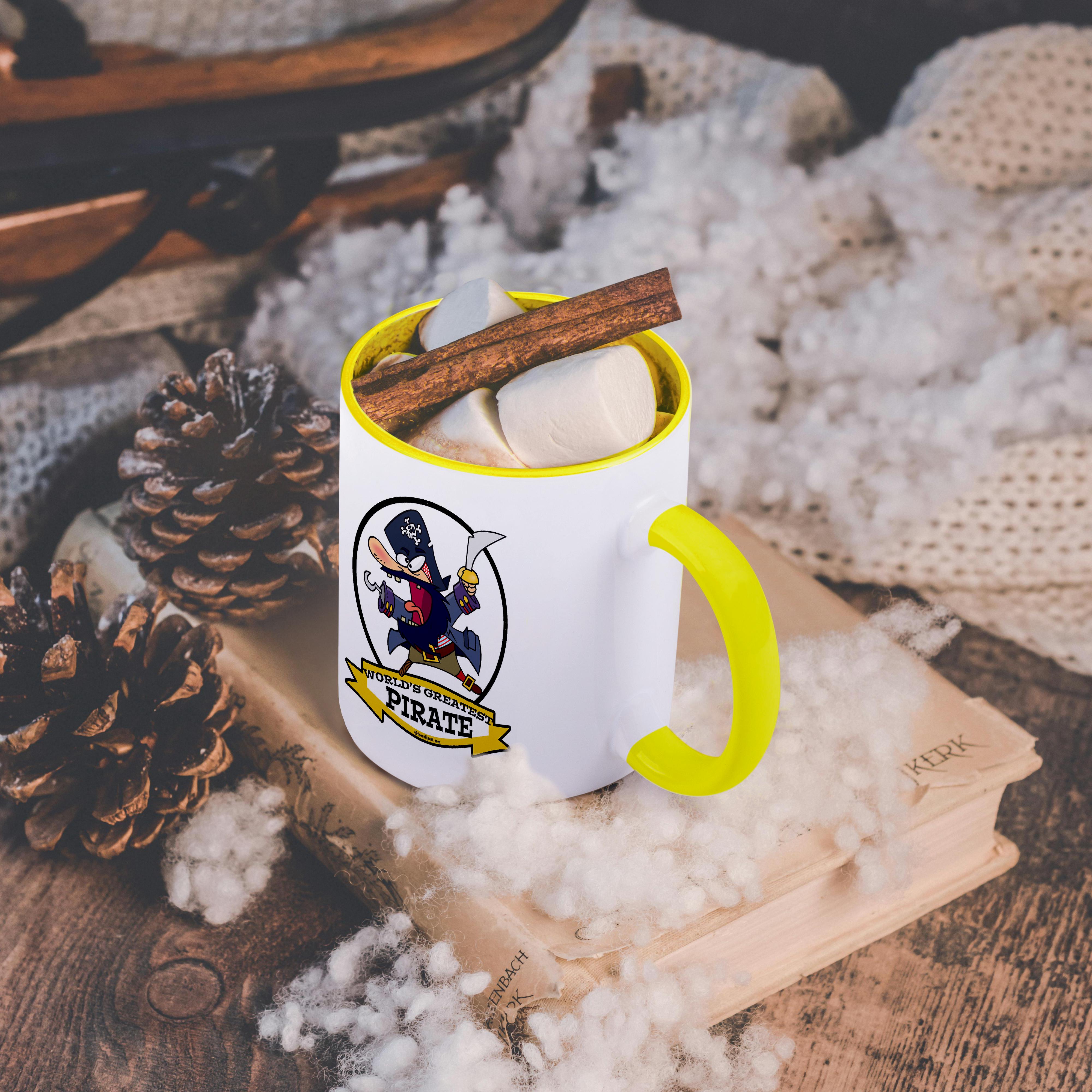 3dRose, Funny Worlds Greatest Pirate Cartoon, Mug - Picture 40 of 99