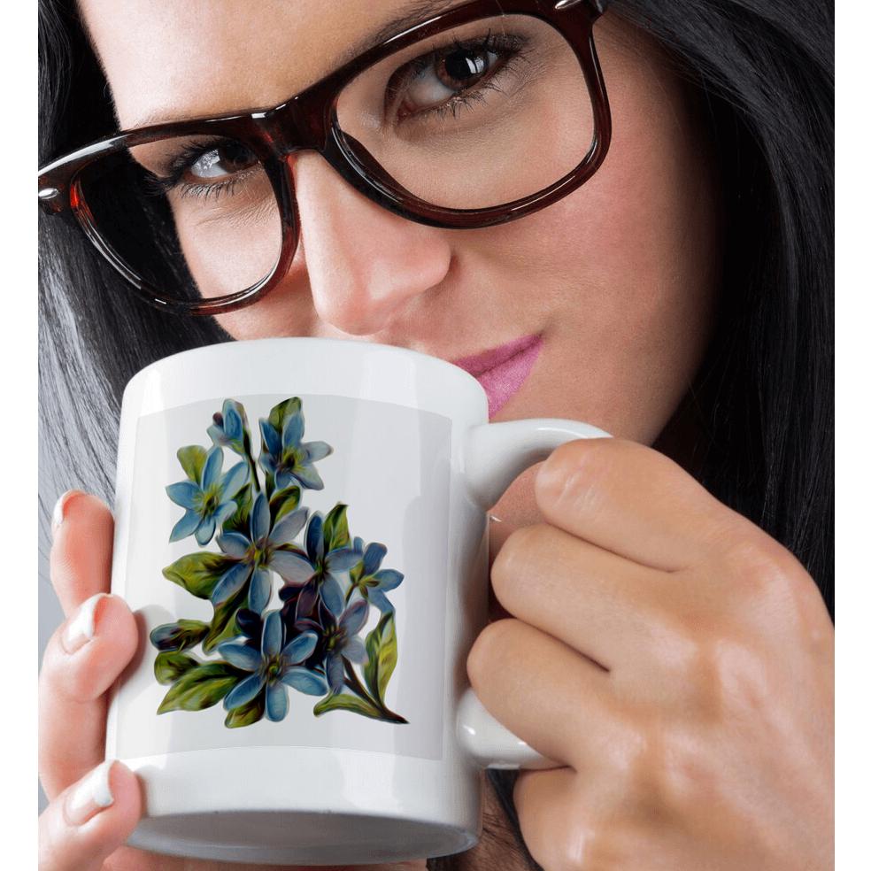 3dRose, Vintage Floral Prairie Blue-Eyed Grass Flowers, Mug - Picture 30 of 99