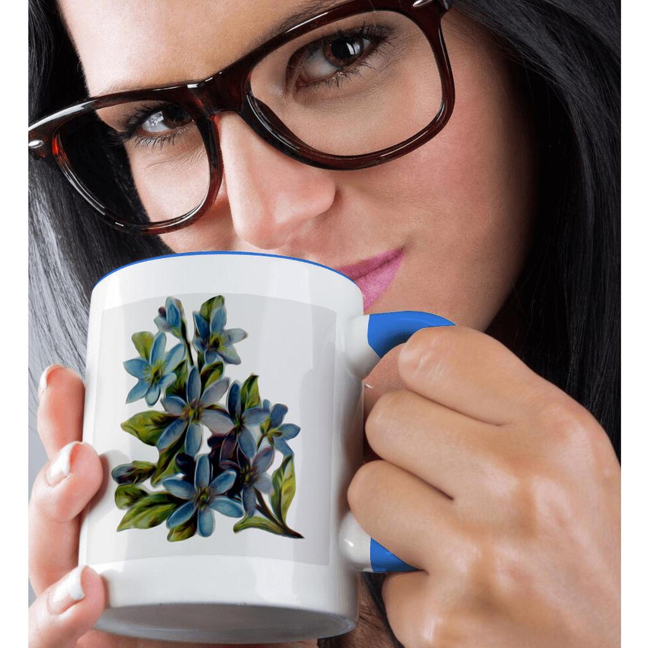 3dRose, Vintage Floral Prairie Blue-Eyed Grass Flowers, Mug - Picture 51 of 99