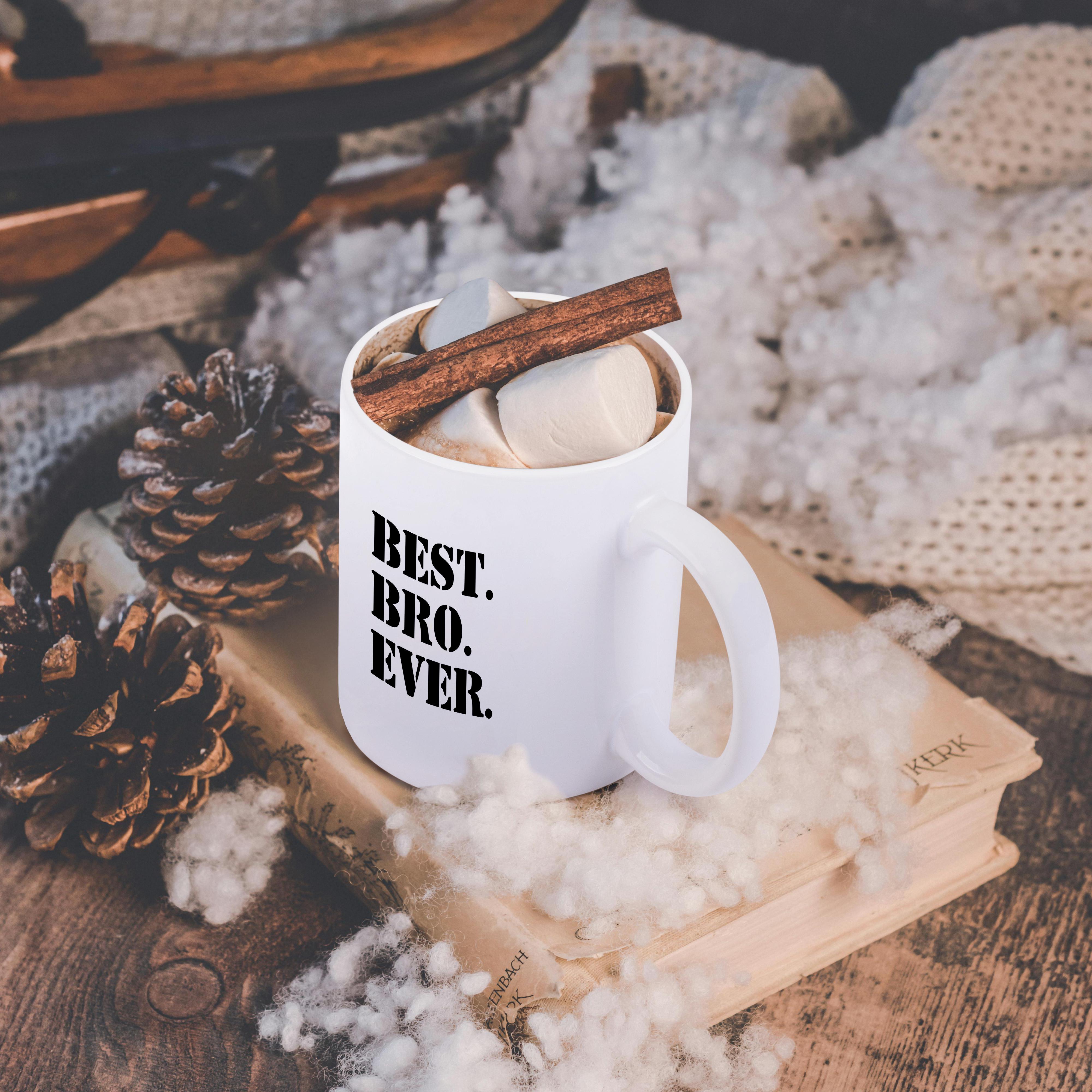 3dRose, Best Bro Ever - Gifts for brothers - black text, Mug - Foto 33 di 99