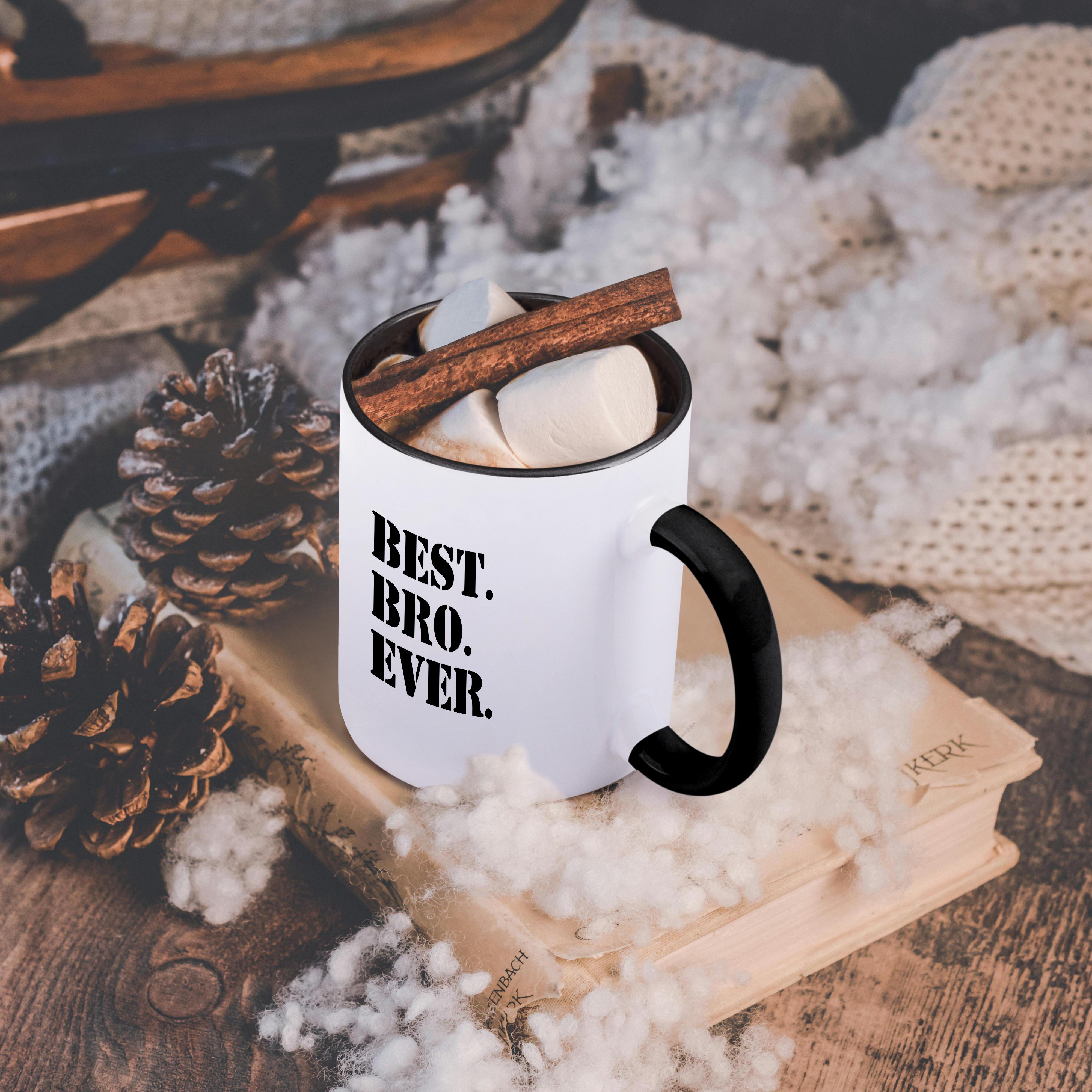 3dRose, Best Bro Ever - Gifts for brothers - black text, Mug - Foto 19 di 99
