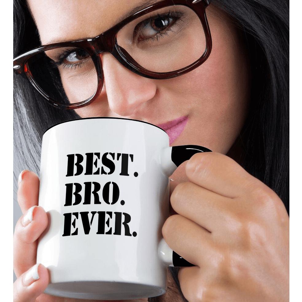 3dRose, Best Bro Ever - Gifts for brothers - black text, Mug - Foto 16 di 99