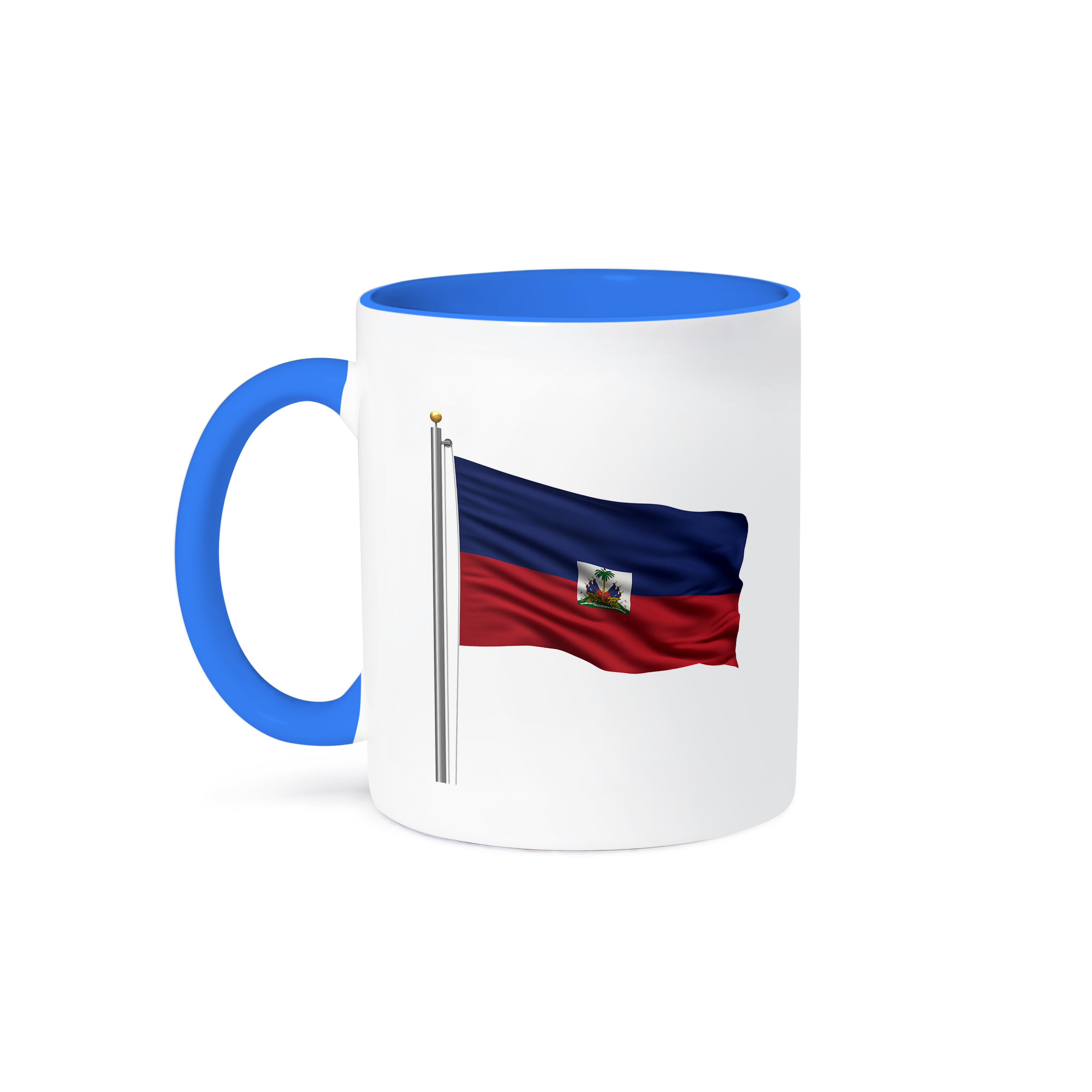 3dRose, Flag of Haiti on a flag pole over white Haitian, Mug - Picture 50 of 99