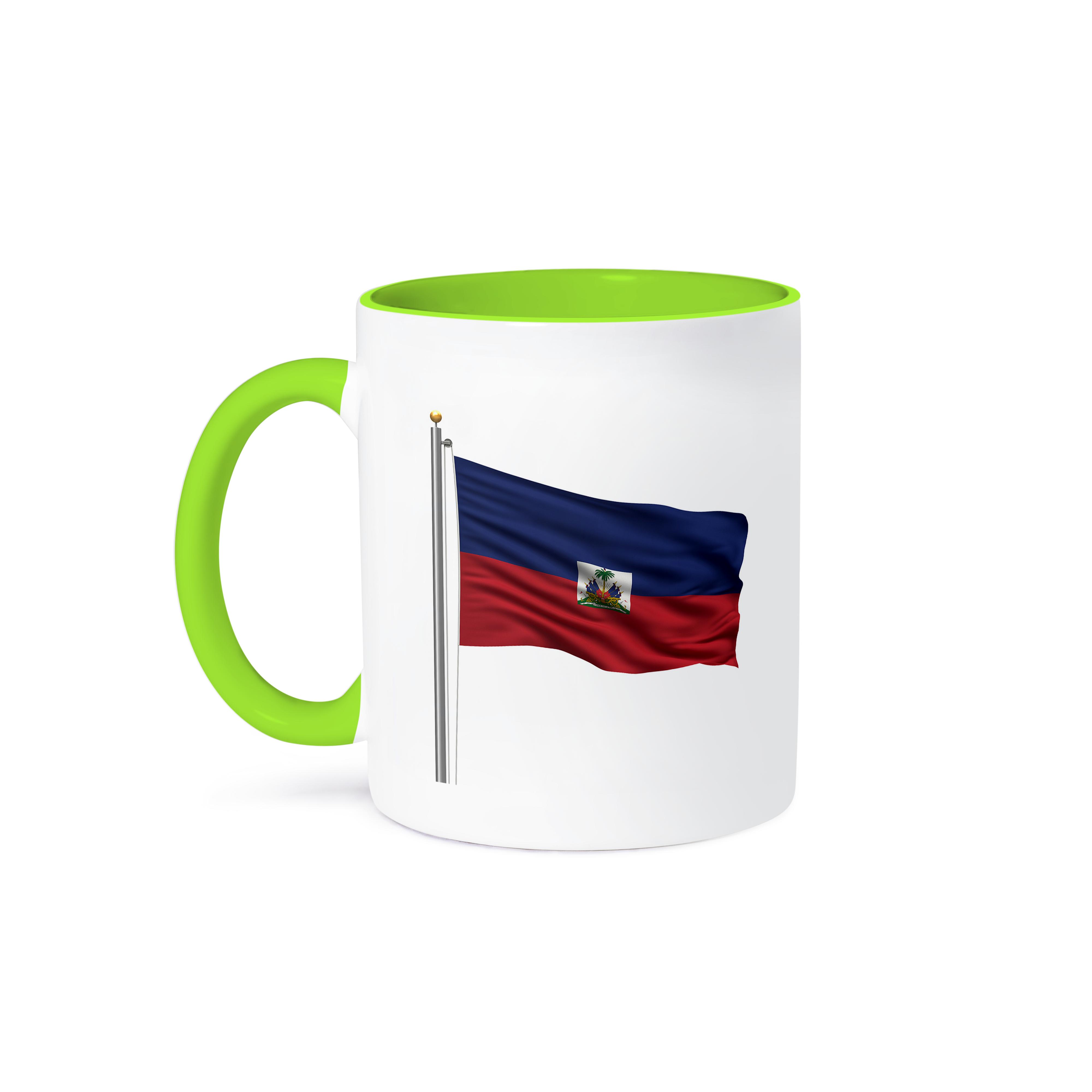 3dRose, Flag of Haiti on a flag pole over white Haitian, Mug - Picture 79 of 99
