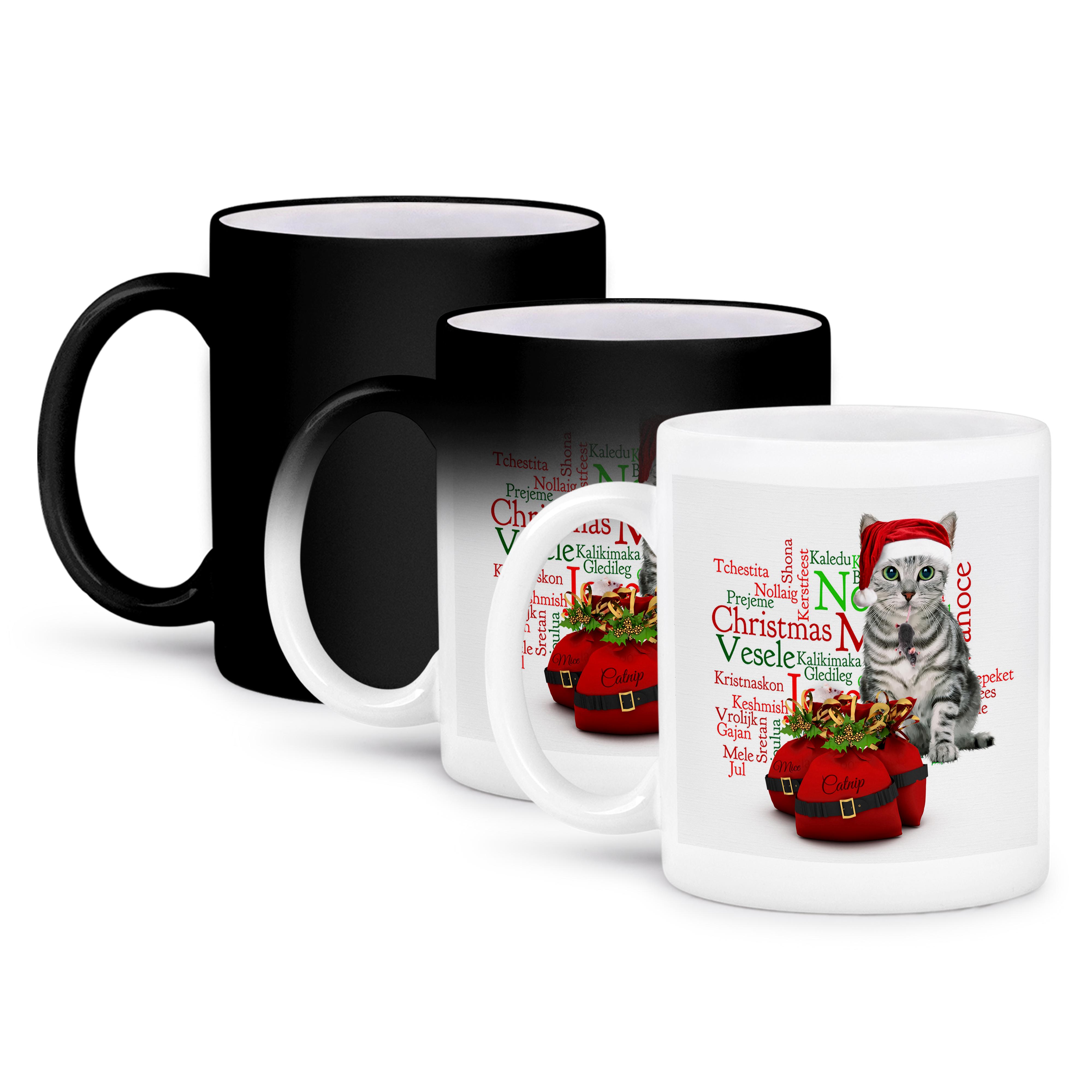 3dRose, Weihnachten Tabby Katze mit Maus in Nikolausmütze, Tasse - Bild 64 von 99