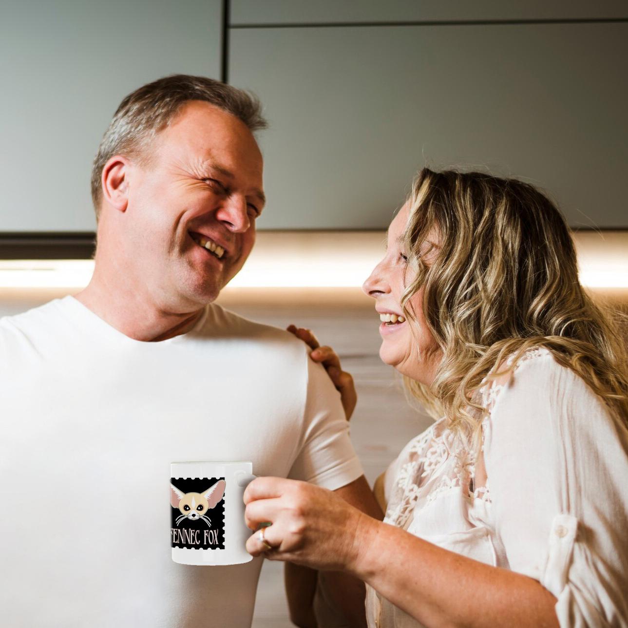 3dRose Janna Salak Designs Wild Animals - Cute Fennec Fox Cartoon - Mugs (mug_175385)