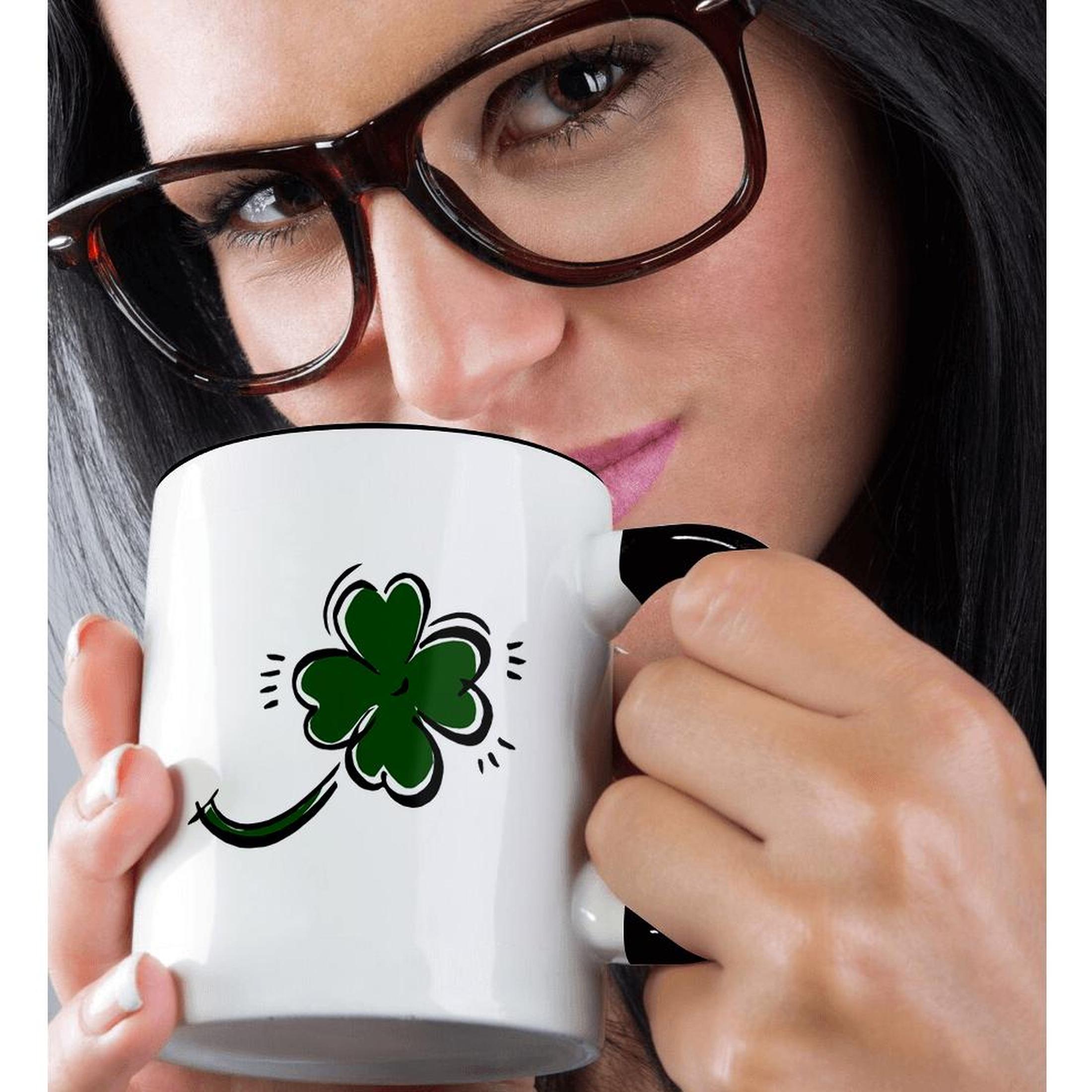 3dRose, sketchy four leaf green clover st patrick, Mug - Picture 23 of 99
